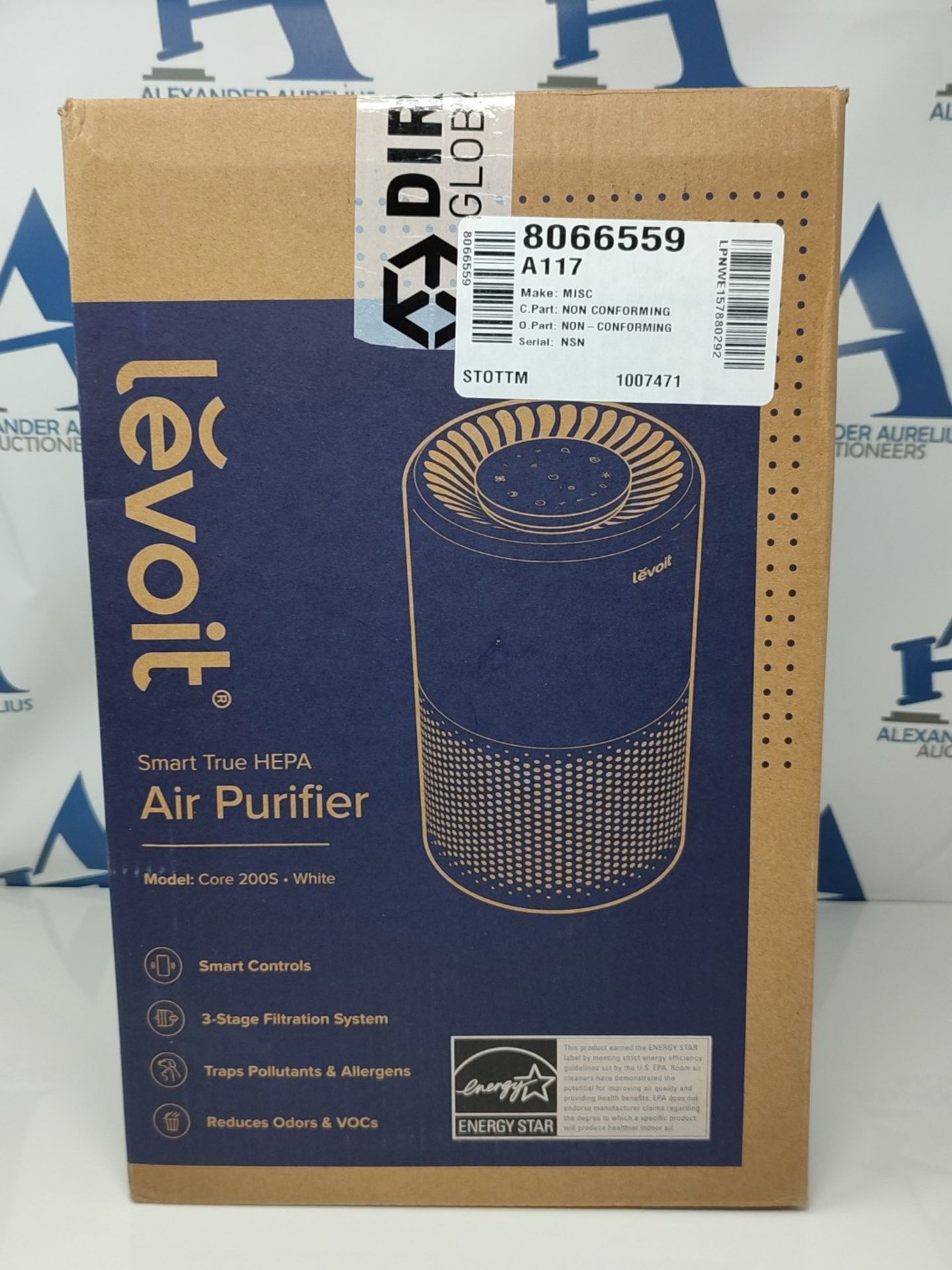 RRP £76.00 LEVOIT Smart WiFi Air Purifier for Home, Alexa Enabled H13 HEPA Filter, CADR 170m³/h, - Bild 2 aus 3