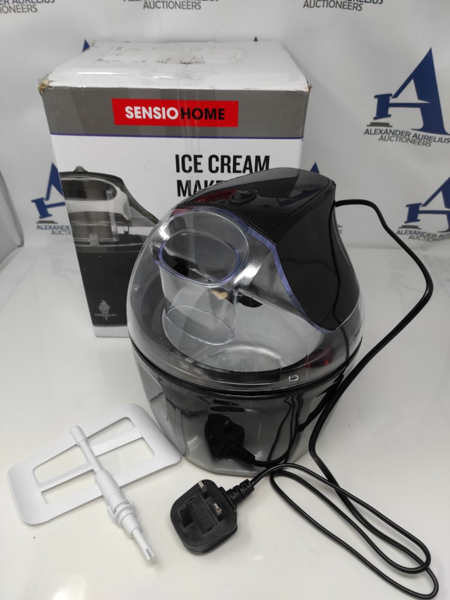 Sensio Home Ice Cream Maker Machine - Gelato Sorbet Frozen Yoghurt Machine Detachable