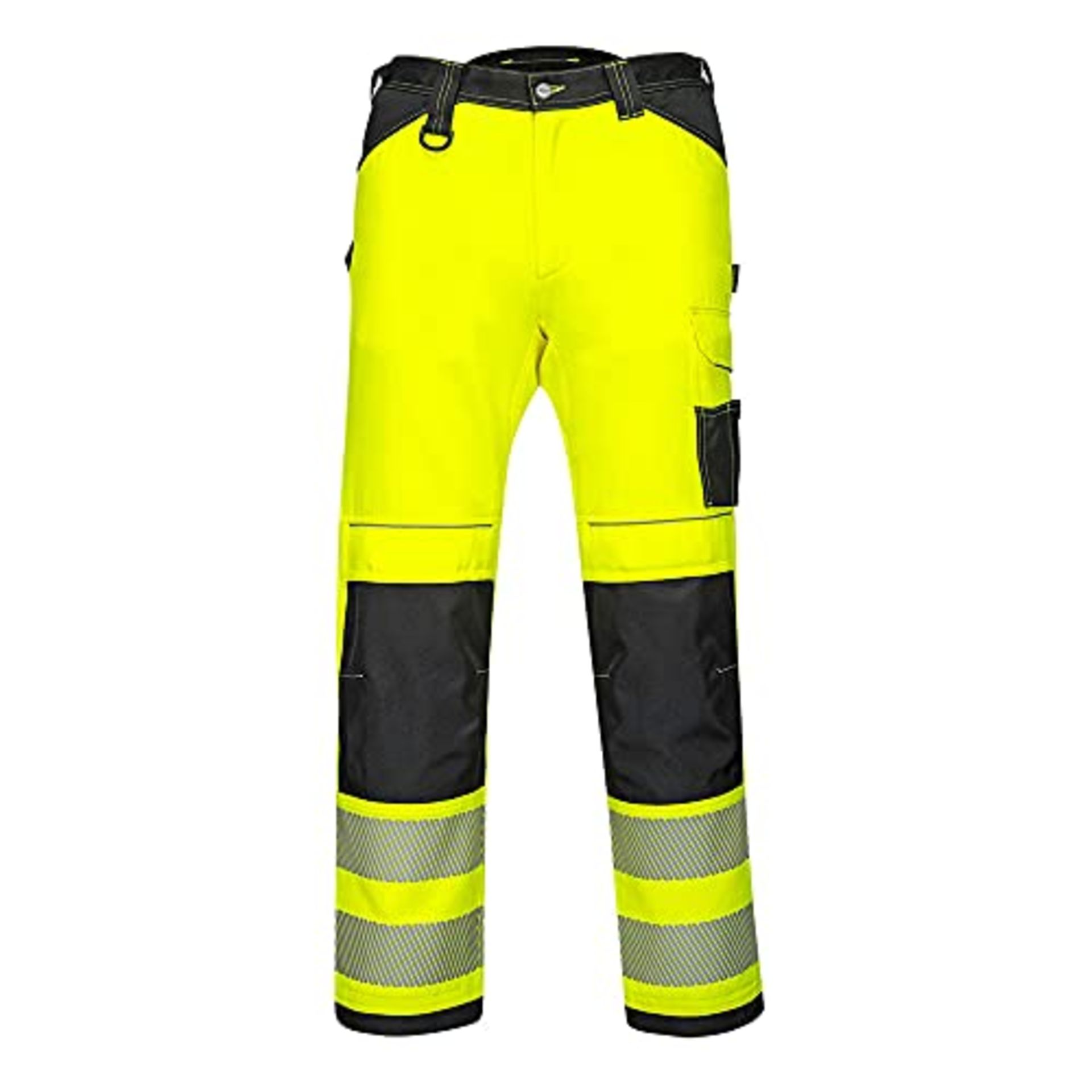 Portwest PW340 Men's PW3 Hi Vis Work Trousers Yellow/Black, EU-50 , 34'' /80 CM