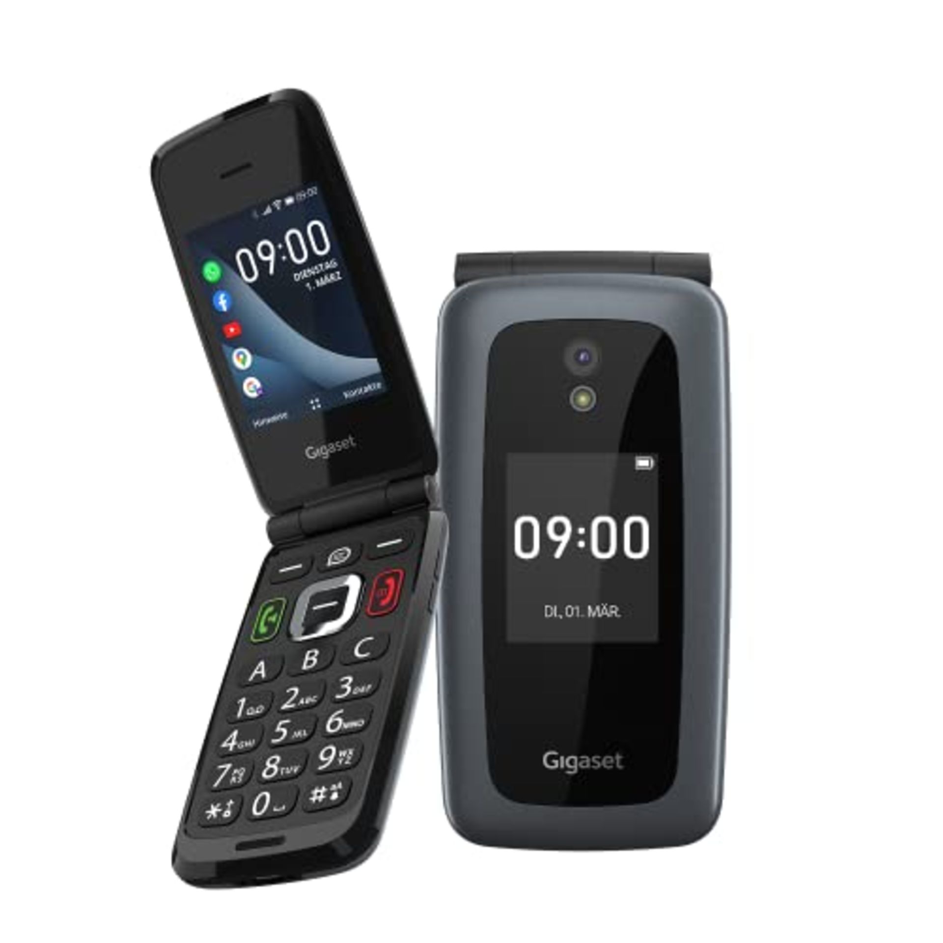 RRP £89.00 Gigaset GL7 - Internet-ready mobile phone with SOS function - easy to use with large b