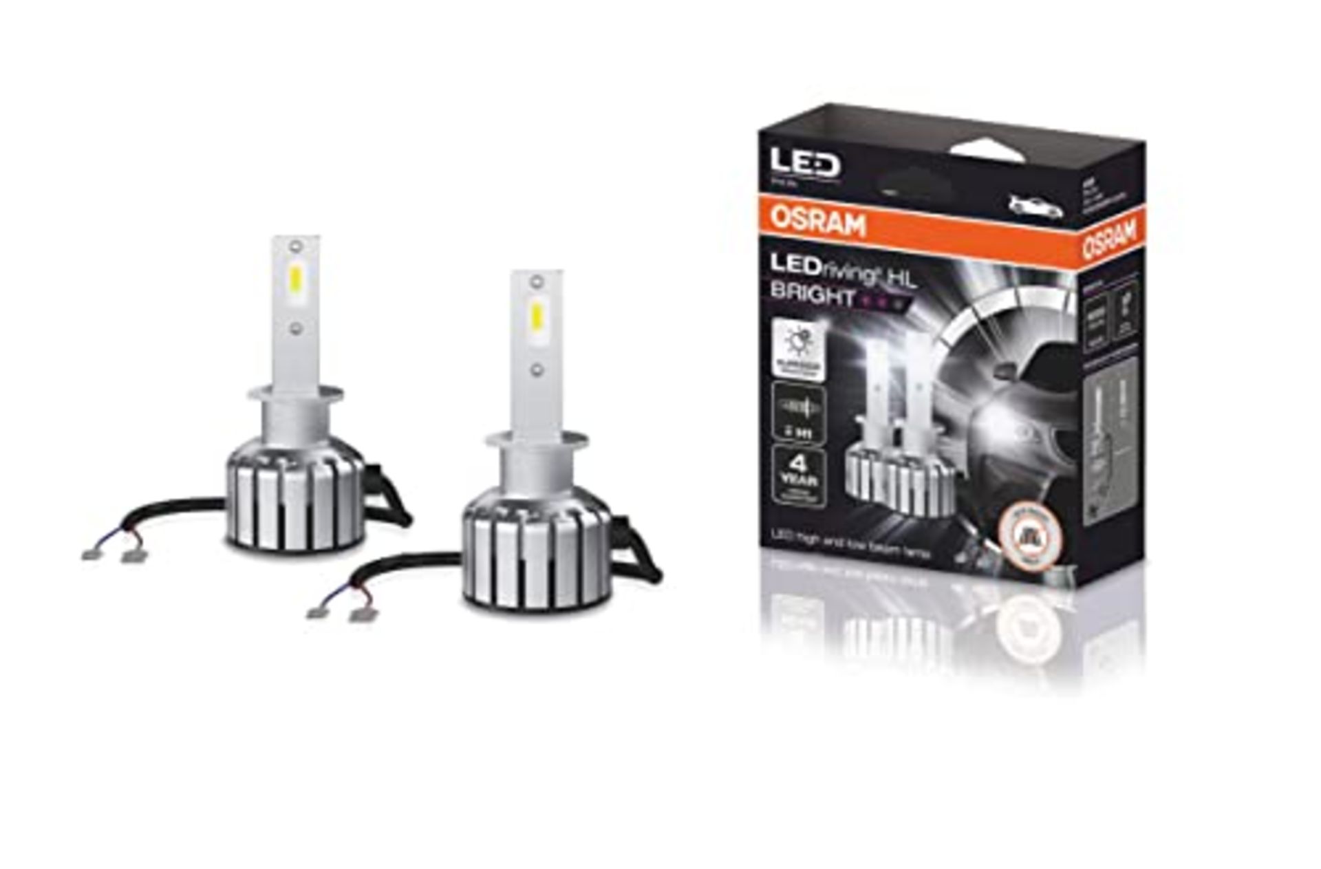 RRP £84.00 Osram Ledriving Hl Bright H1