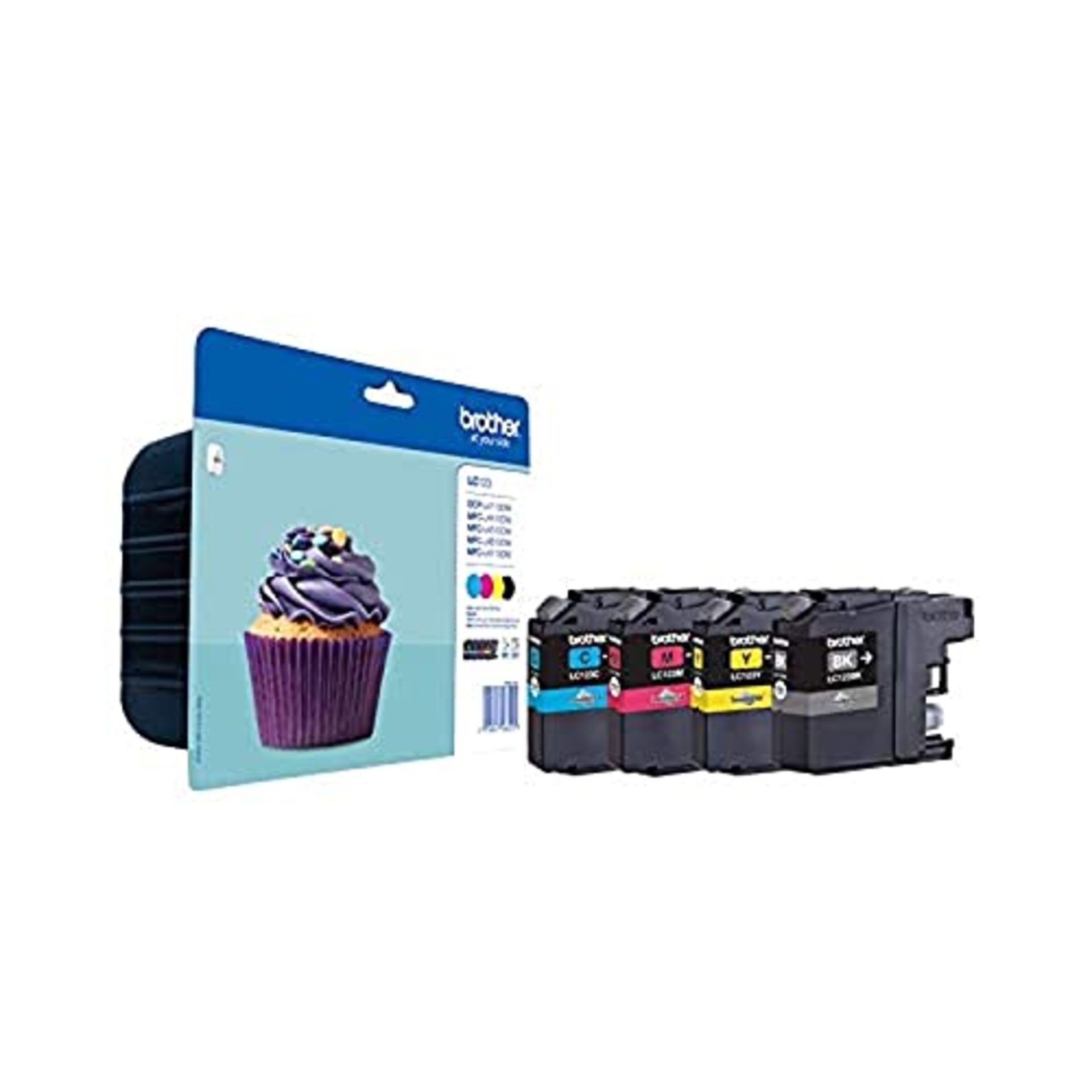 RRP £65.00 Brother LC-123 Ink Cartridges (Black, Cyan, Magenta, Yellow, DCP-J4110DW MFC-J4410DW M