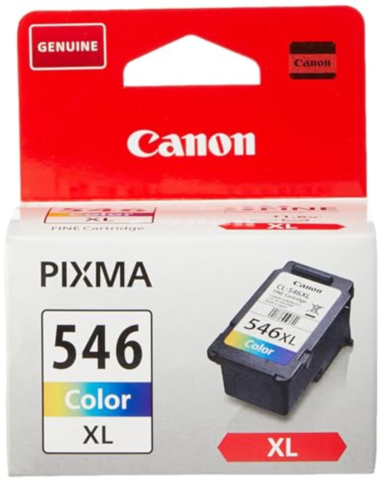 Canon Genuine Printer Ink - 1 x CL-546XL High Capacity 13ml Tri-colour Ink Cartridge f