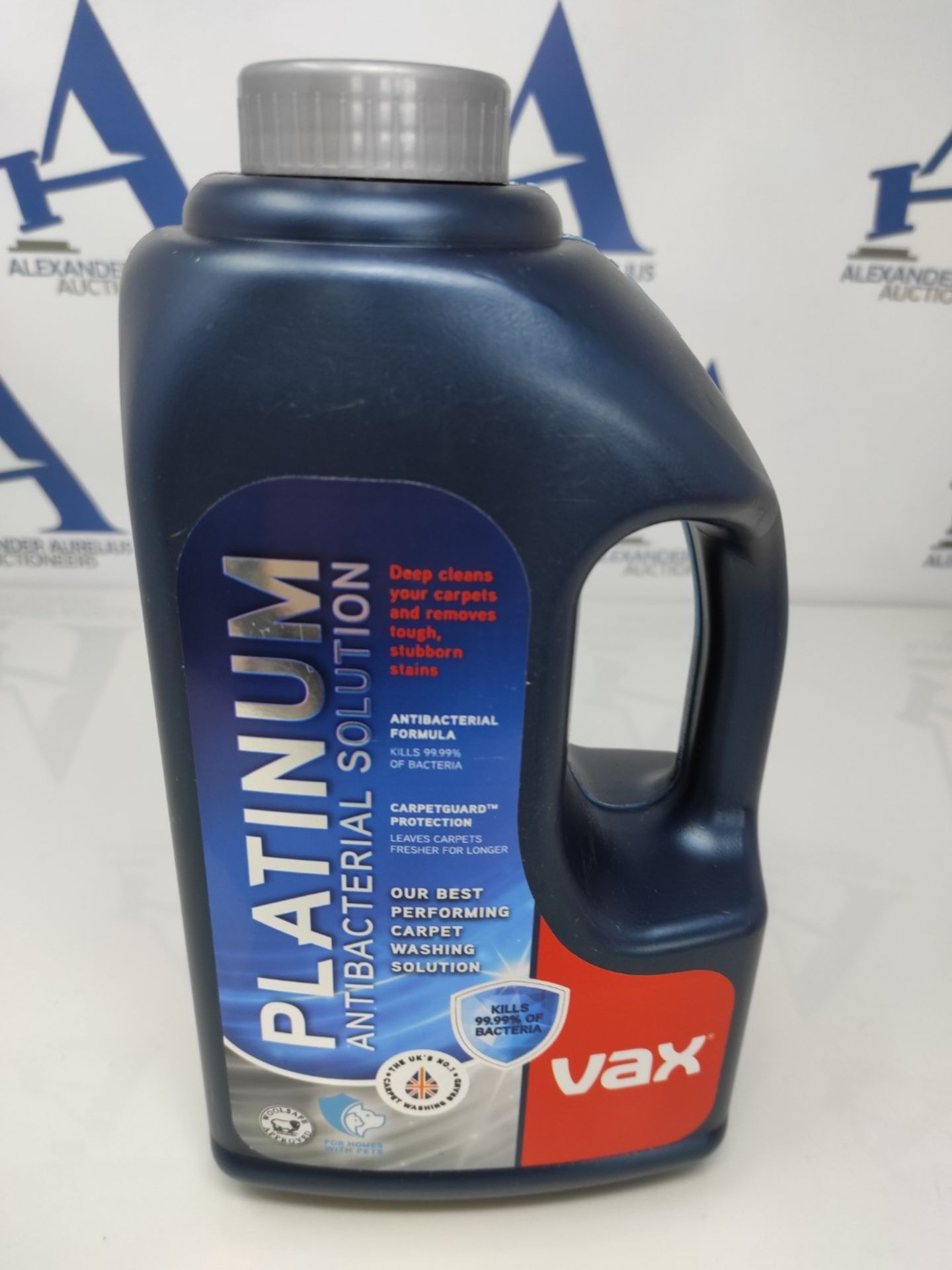 Vax Platinum Antibacterial 1.5L Carpet Cleaner Solution |Kills 99.99% of Bacteria | Ne - Image 2 of 2