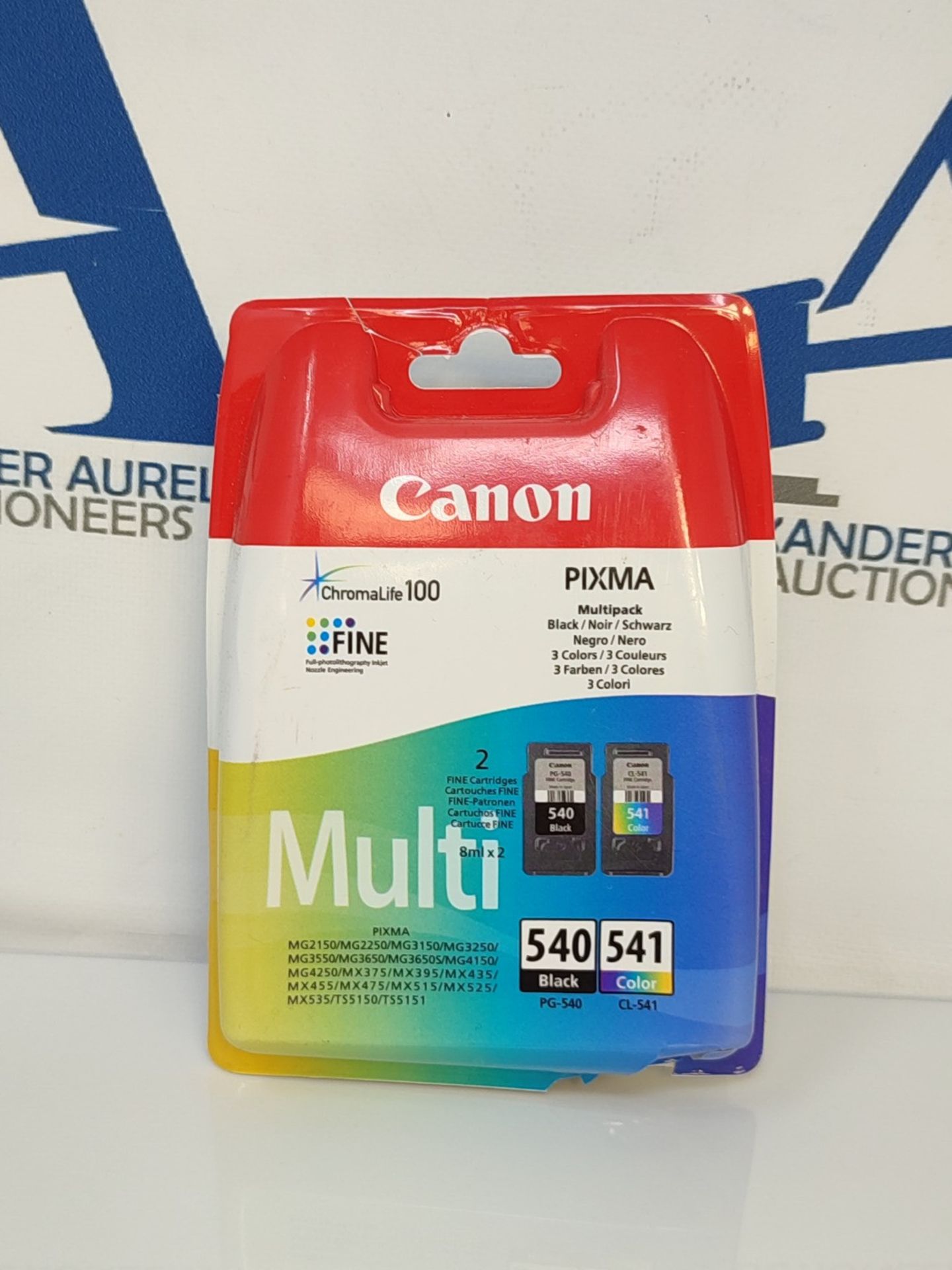 Canon PG-540 Black + CL-541 Colour Genuine Ink Cartridges  Multipack - Image 2 of 3