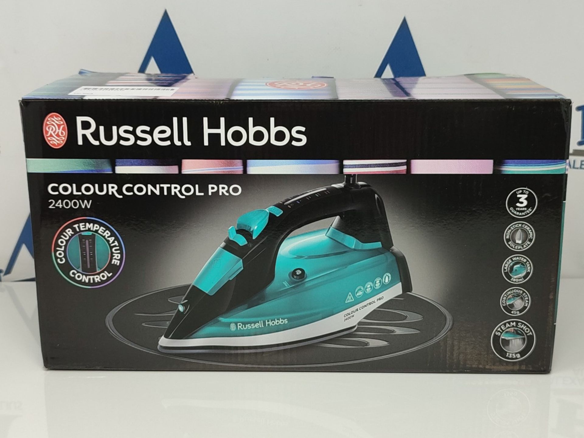 Russell Hobbs Supreme Steam Iron, Powerful vertical steam function, Non-stick stainles - Bild 2 aus 3