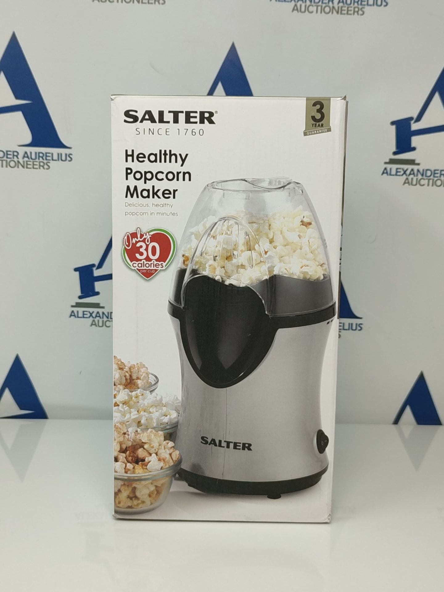 Salter EK2902 Fat-Free Electric Hot Air Popcorn Maker, 1200 W | Healthy Home Made Trea - Image 2 of 3