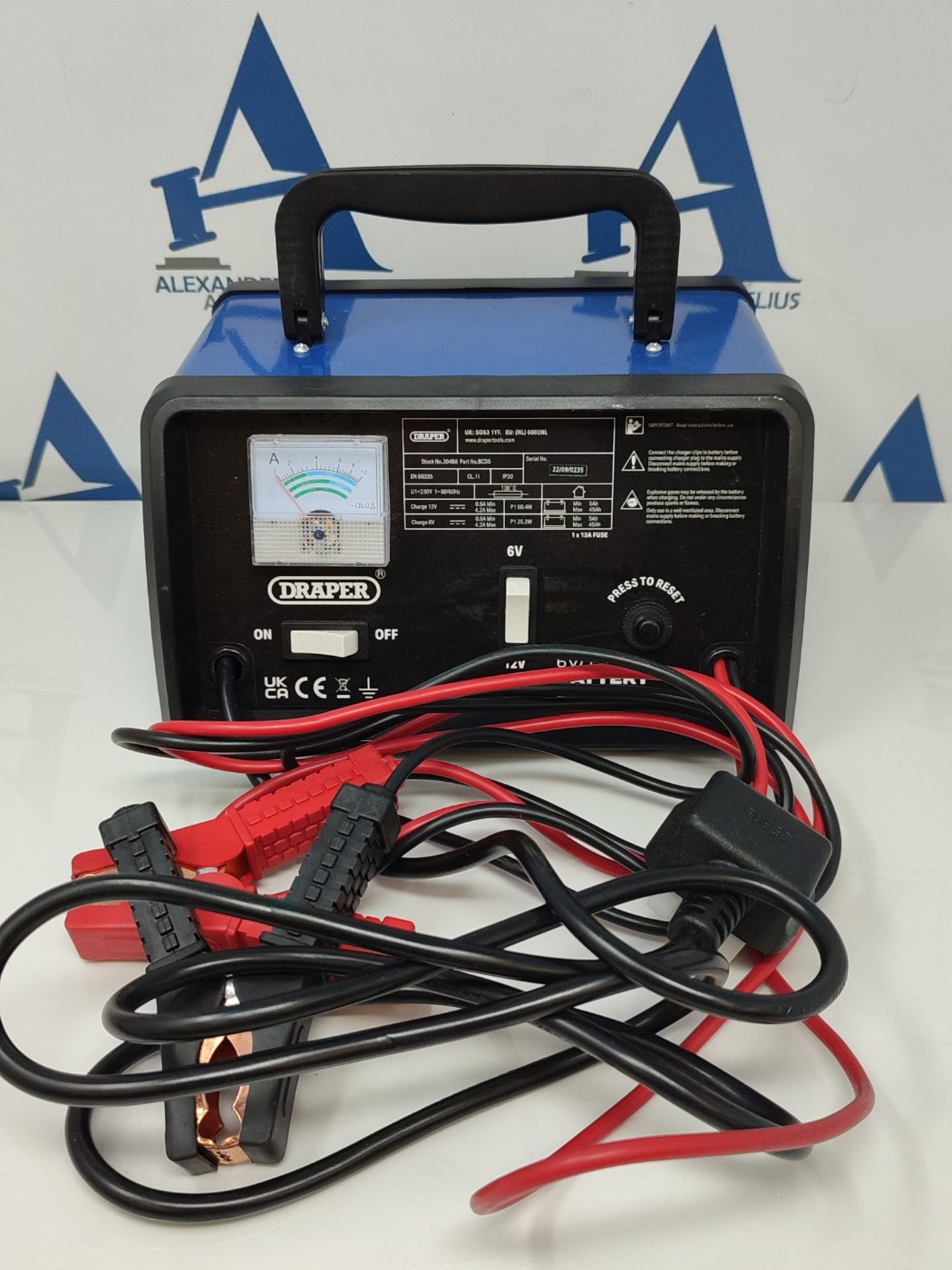 Draper 20486 Battery Charger, 6/12V, 4.2A - Image 3 of 3