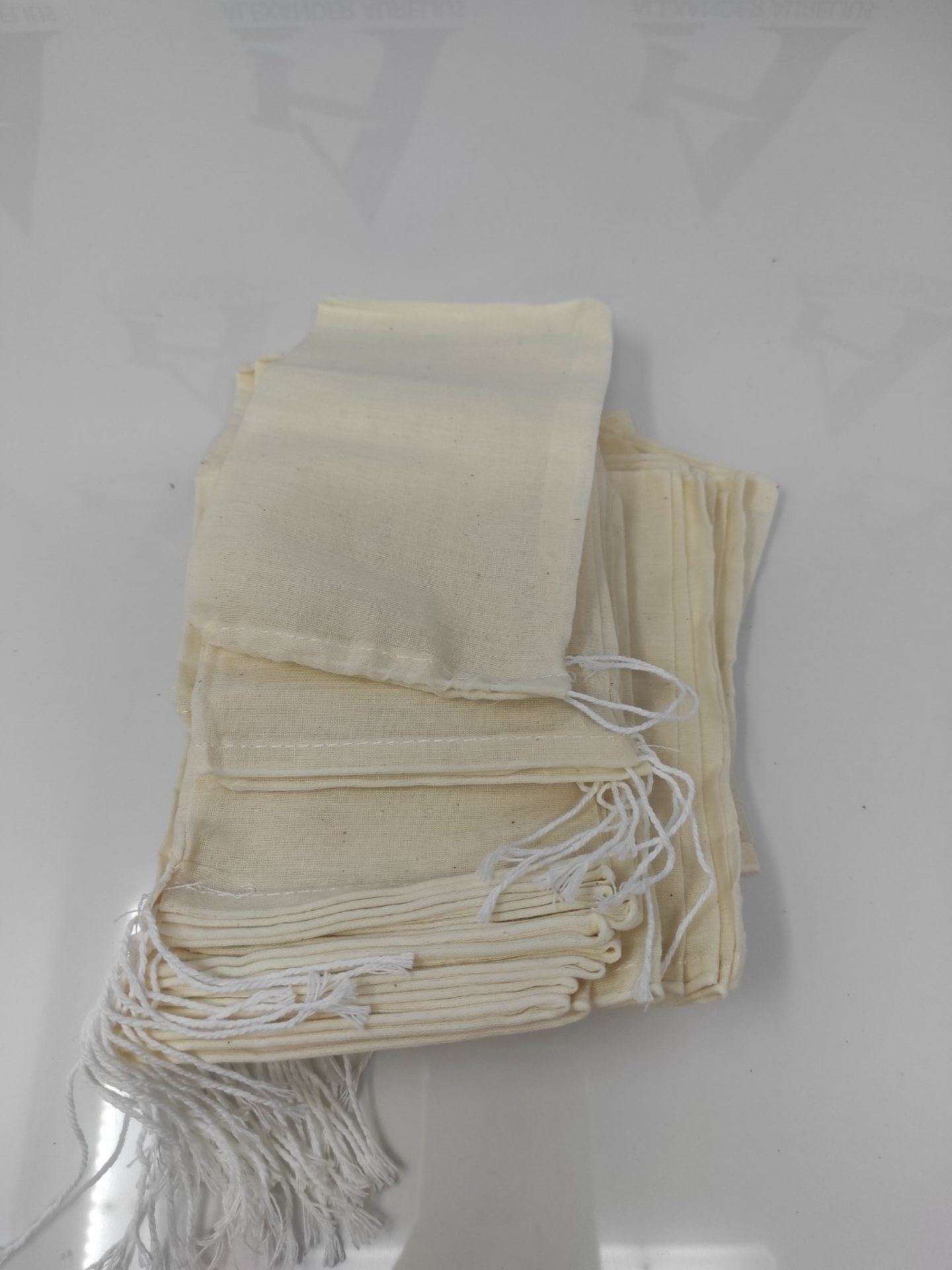 Tatuo 50 Pieces Cotton Drawstring Bags Muslin Bag Sachet Bag for Home Supplies