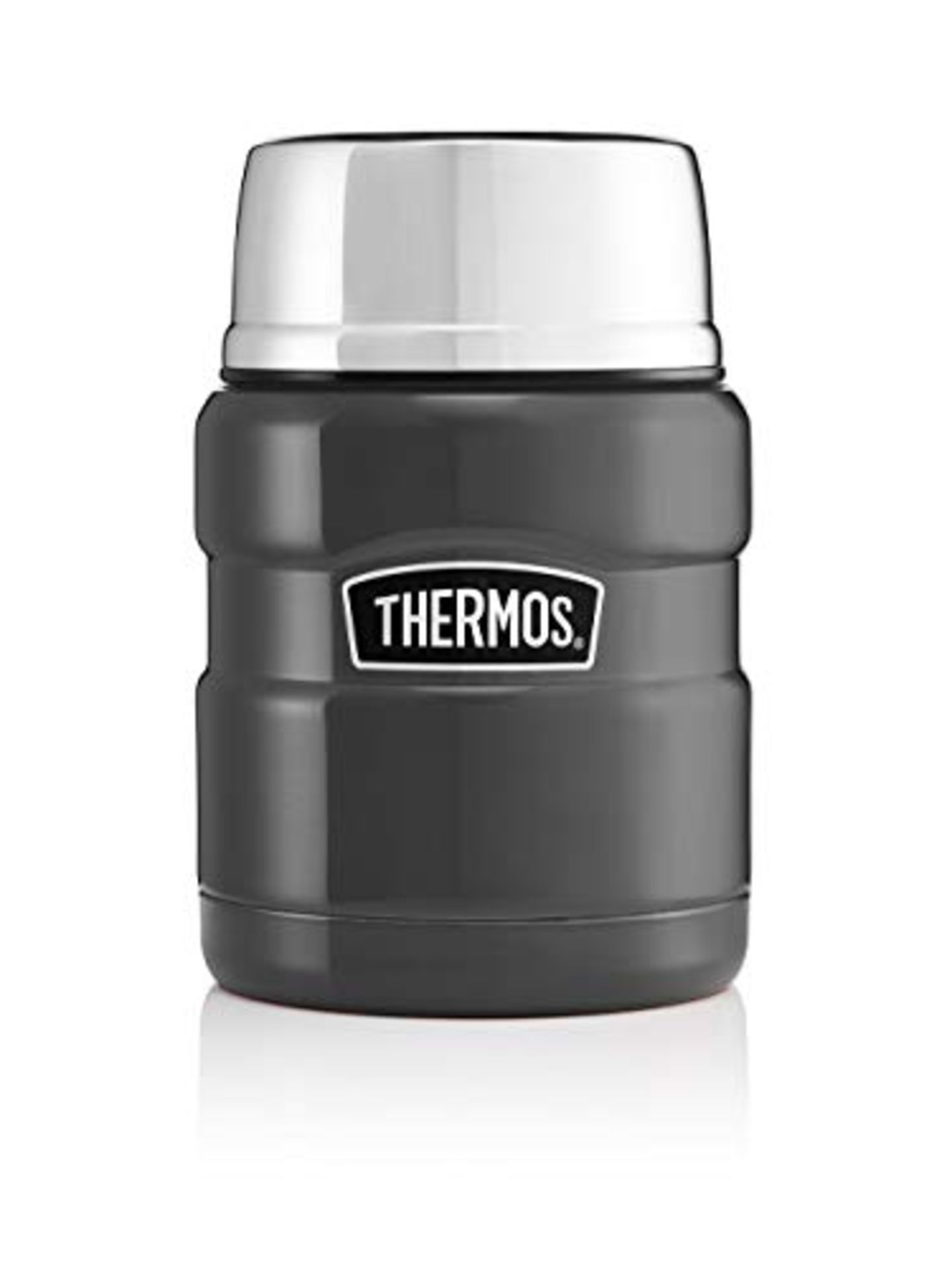 Thermos Stainless King Food Flask, Gun Metal, 470 ml, 105053
