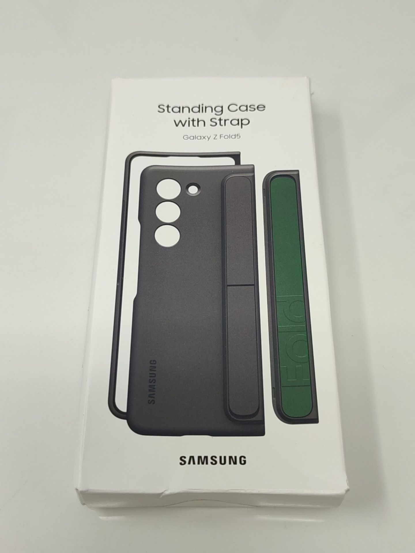 Samsung Galaxy Official Standing Case with Strap for Z Fold5, Graphite - Image 2 of 3