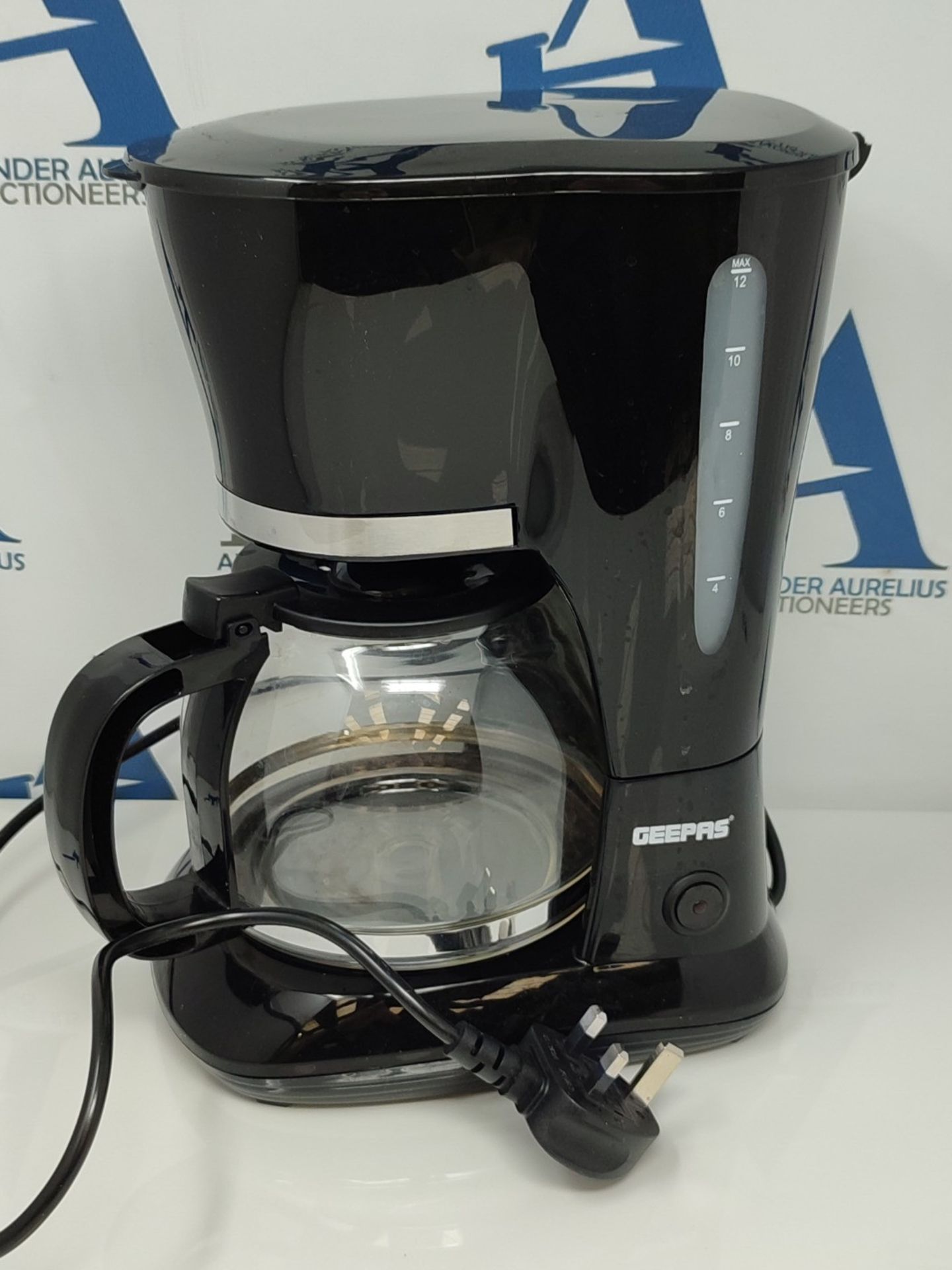GEEPAS 1.5L Filter Coffee Machine | 800W Coffee Maker for Instant Coffee, Espresso, Ma - Bild 3 aus 3