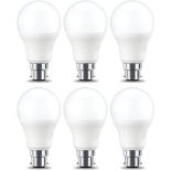 Amazon Basics LED B22 Bayonet Cap Bulb, 9W (equivalent to 60W), Warm White, Dimmable-