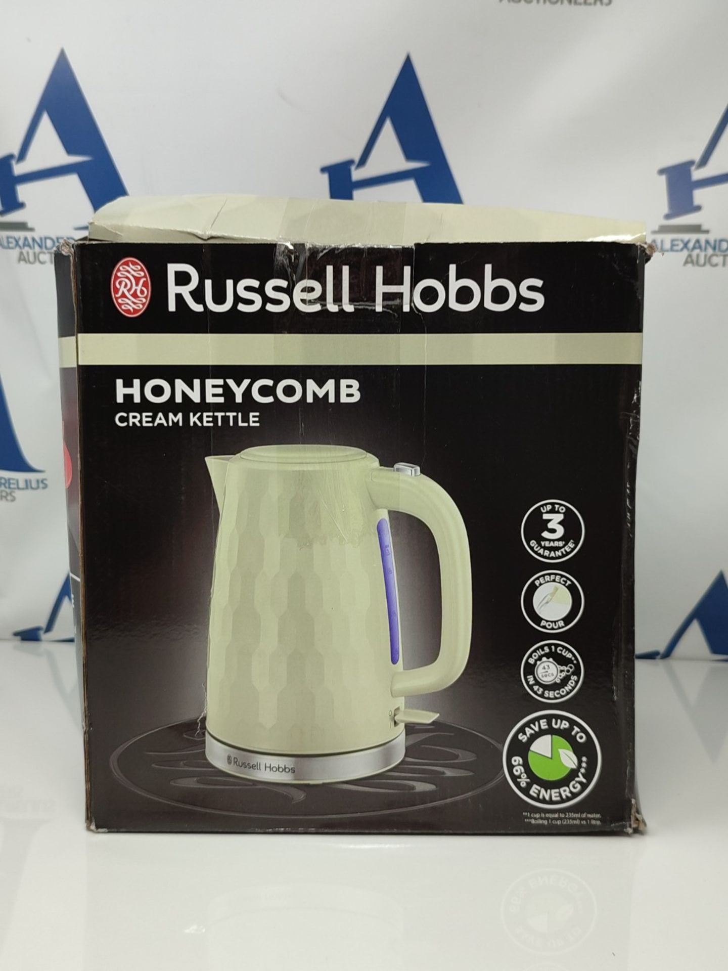 Russell Hobbs 26052 Cordless Electric Kettle - Contemporary Honeycomb Design with Fast - Image 2 of 3