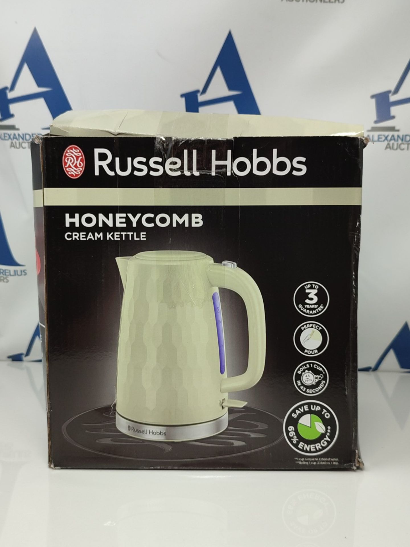 Russell Hobbs 26052 Cordless Electric Kettle - Contemporary Honeycomb Design with Fast - Bild 2 aus 3