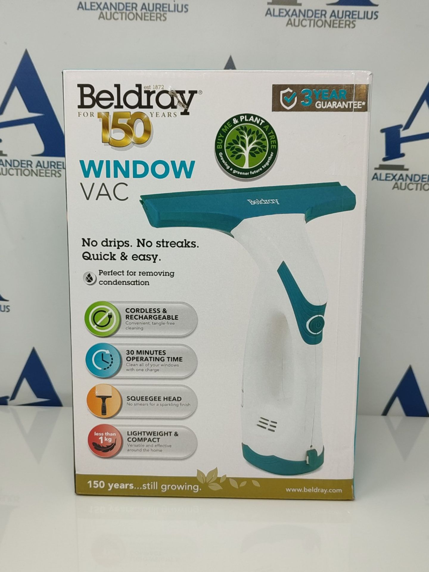 Beldray BEL0749 Cordless Window Vac  Rechargeable Window Cleaning Set, 60ml Water T - Bild 2 aus 3