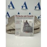 Brandsseller - Wearable Snuggle Blanket Adult with Sleeves and Pockets approx. 67" x 7