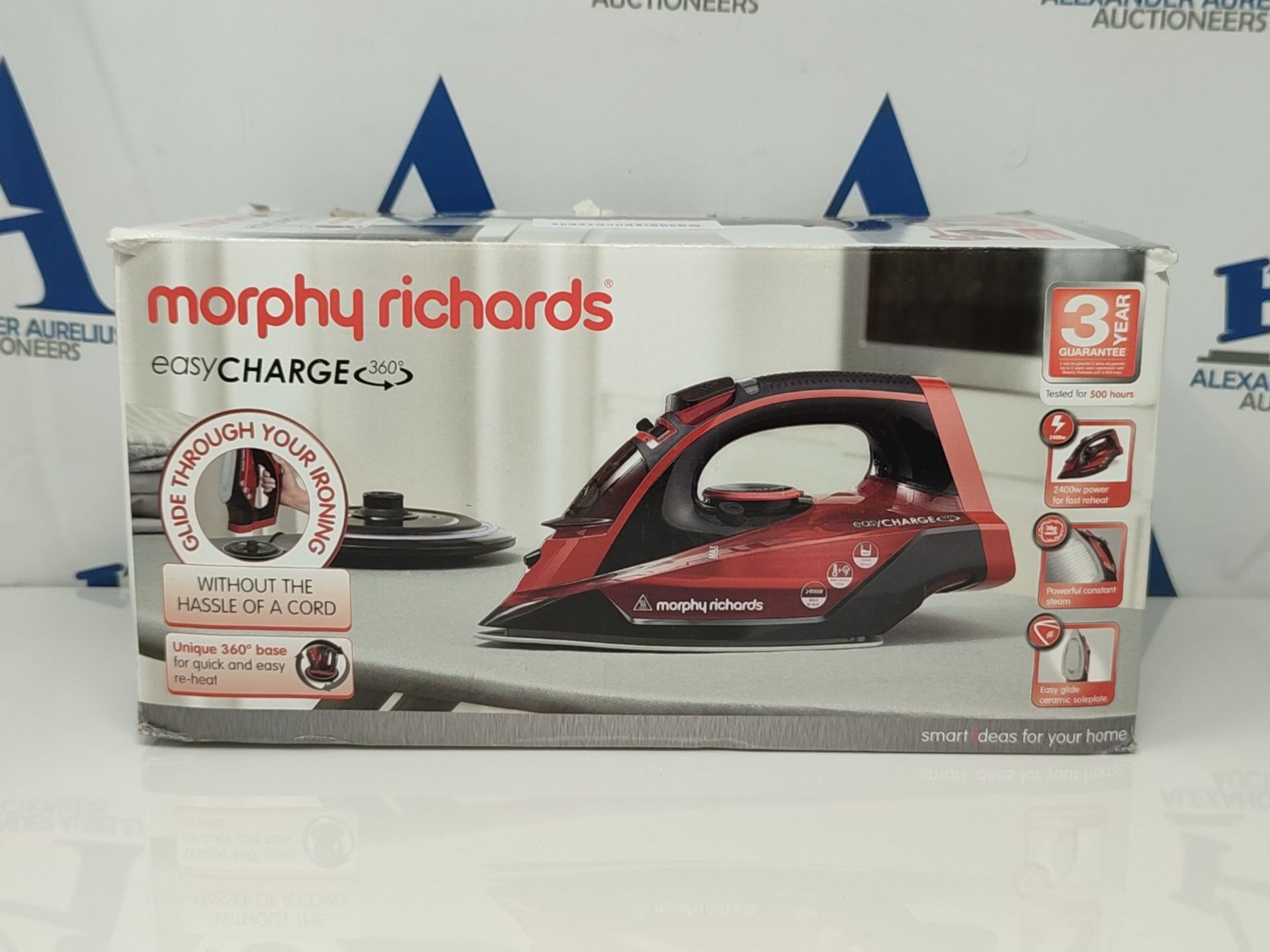 Morphy Richards EasyCHARGE Cordless Iron, Precision Tip, Ceramic Soleplate, Anti Scale - Bild 2 aus 3