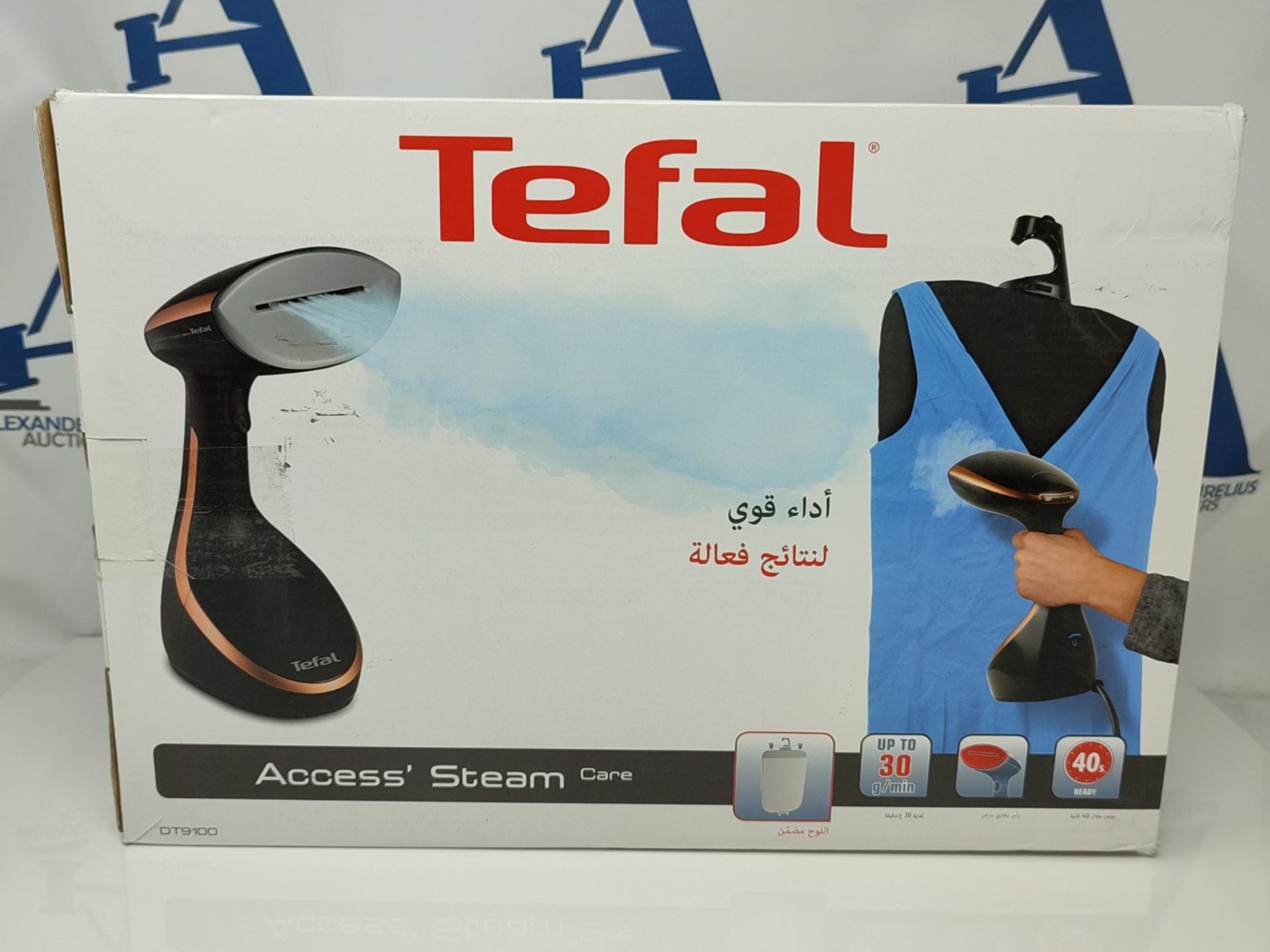 RRP £114.00 Tefal Access Steam Care Handheld Clothes Steamer, 1600 W, 20ML, Black & Copper, DT9100 - Image 2 of 3