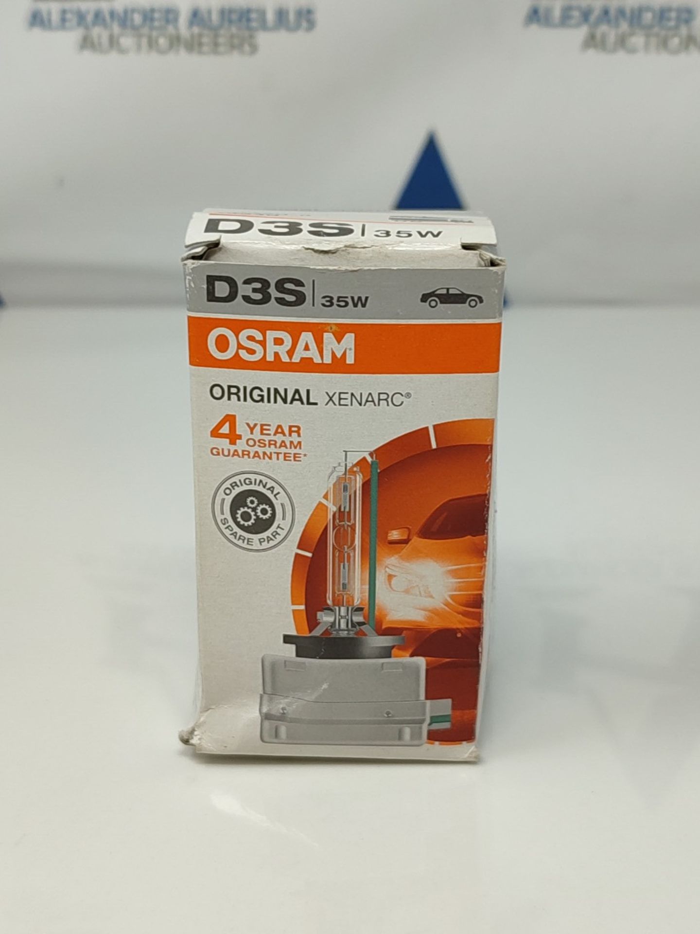 OSRAM XENARC ORIGINAL D3S HID, Xenon Headlight Bulb 66340HBI, Folding Carton Box (1 pi - Image 2 of 3