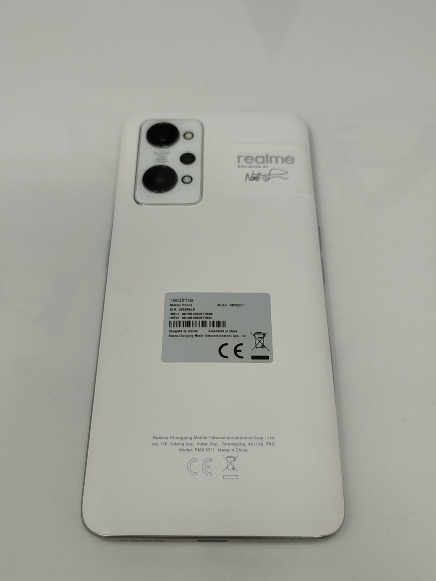 RRP £482.00 realme GT2 5G, 12+256GB, Paper White, Sim Free Unlocked Smartphone, 120Hz AMOLED Displ - Bild 2 aus 3