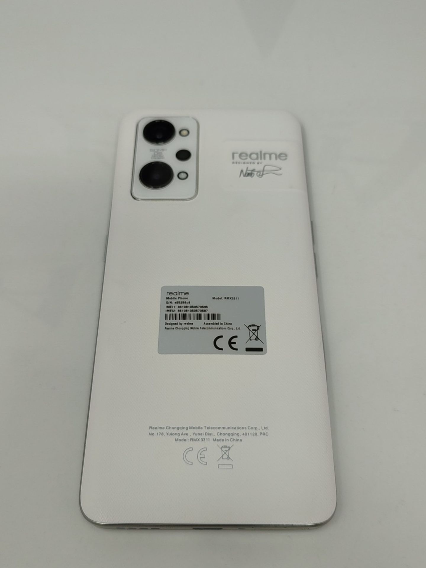 RRP £482.00 realme GT2 5G, 12+256GB, Paper White, Sim Free Unlocked Smartphone, 120Hz AMOLED Displ - Image 2 of 3