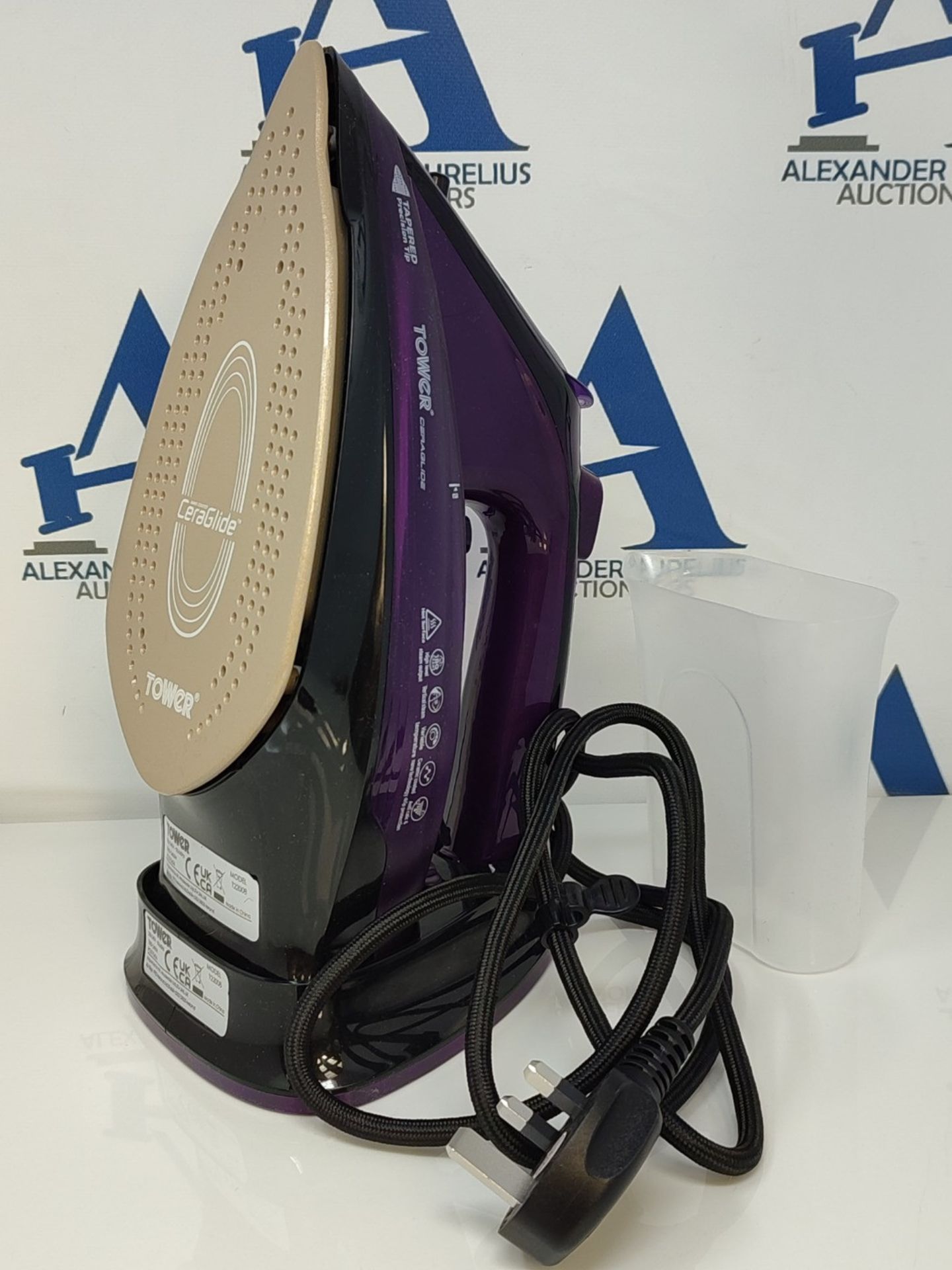 Tower T22008 CeraGlide Cordless Steam Iron with Ceramic Soleplate and Variable Steam F - Bild 3 aus 3