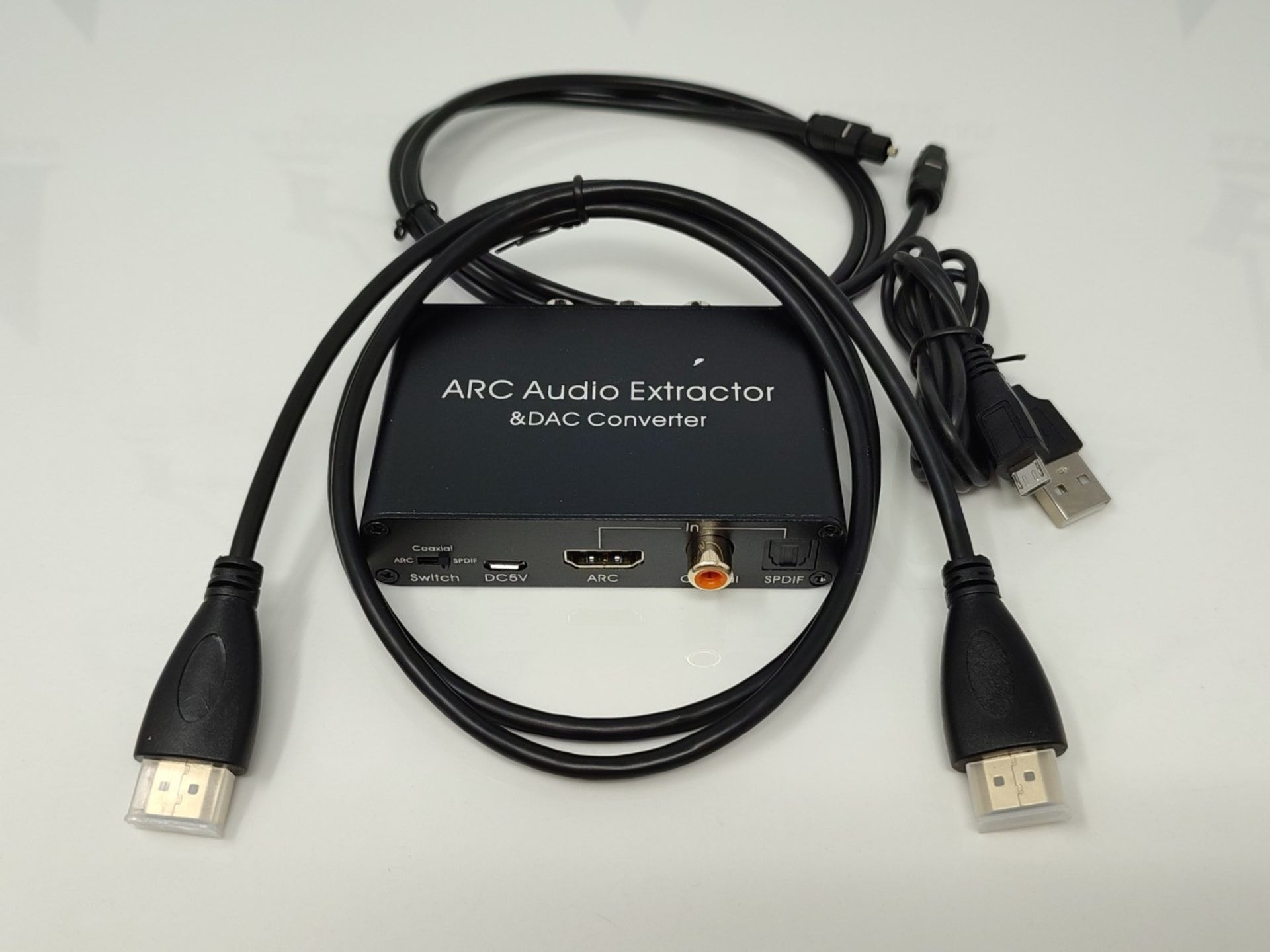UNSTINCER HDMI (e) ARC Audio Extractor 2.0/5.1 +192KHz DAC Converter, Digital Spdif Op