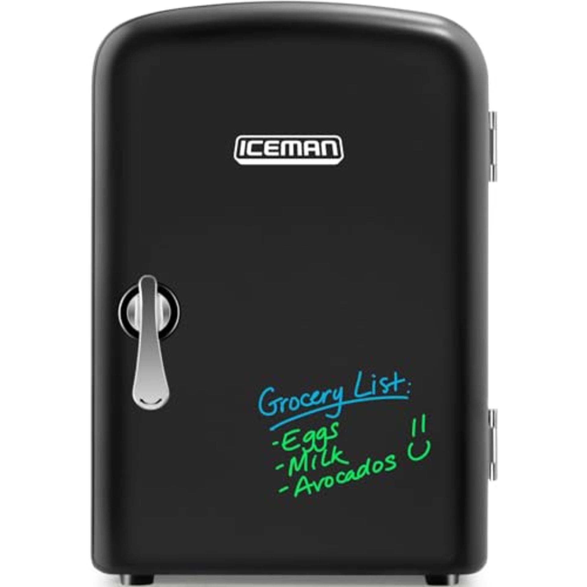 Chefman Mini Portable Eraser Personal Fridge, Cools & Heats, 4 Litre Capacity, Chills