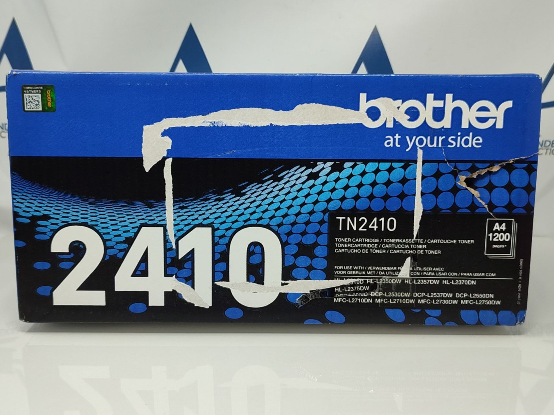 Brother TN-2410 Toner Cartridge, Black, Single Pack, Standard Yield, Includes 1 x Tone - Image 2 of 3