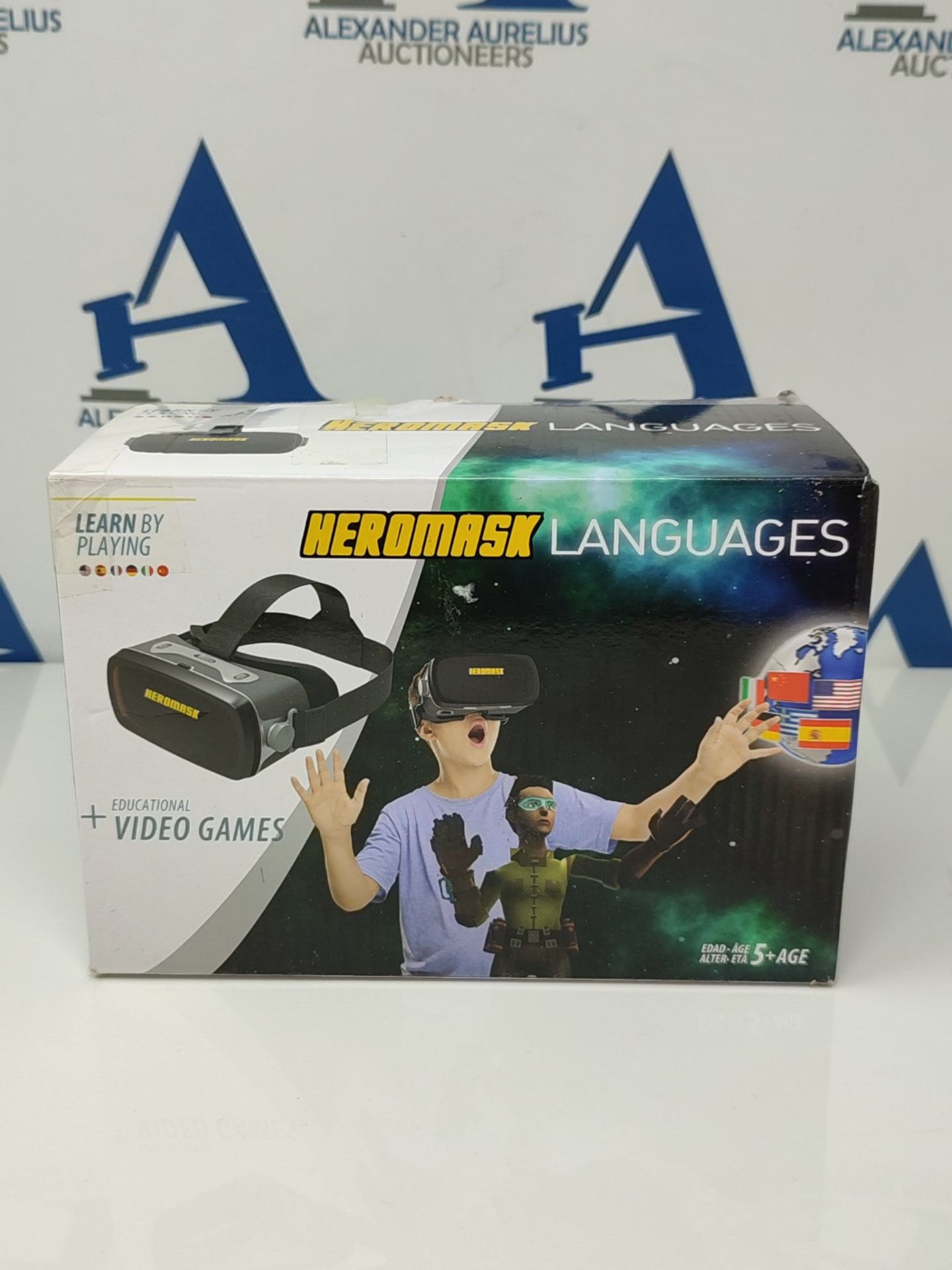 VR Headsets for Children + Game to Learn Spanish, French& Stem Toys. Kids Gifts for