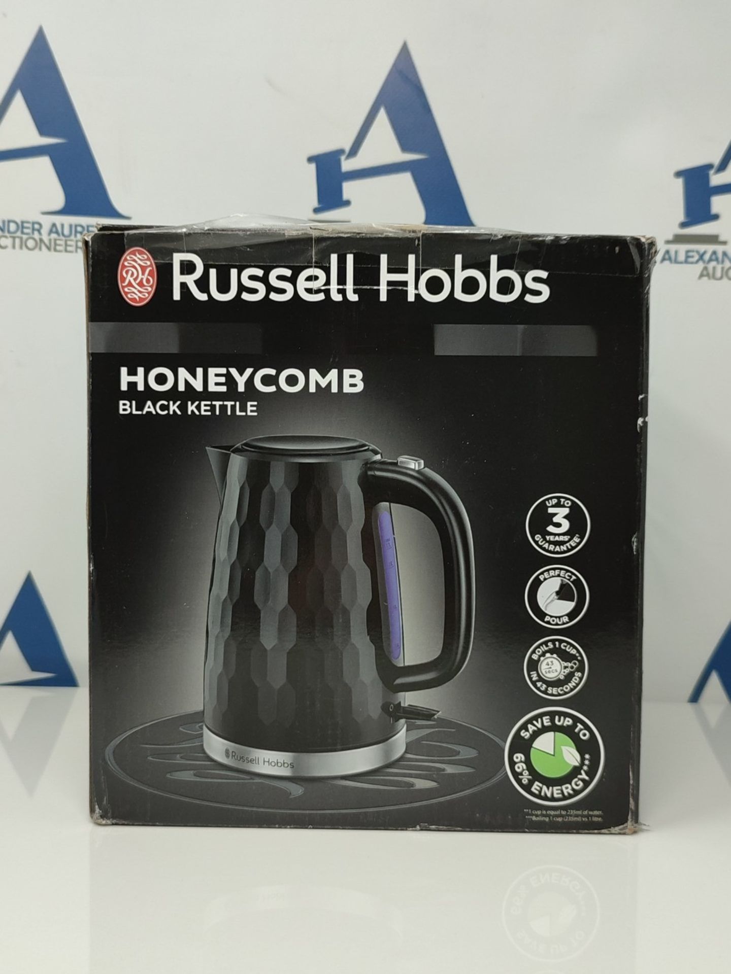 [INCOMPLETE] Russell Hobbs 26051 Cordless Electric Kettle - Contemporary Honeycomb Des - Bild 2 aus 3