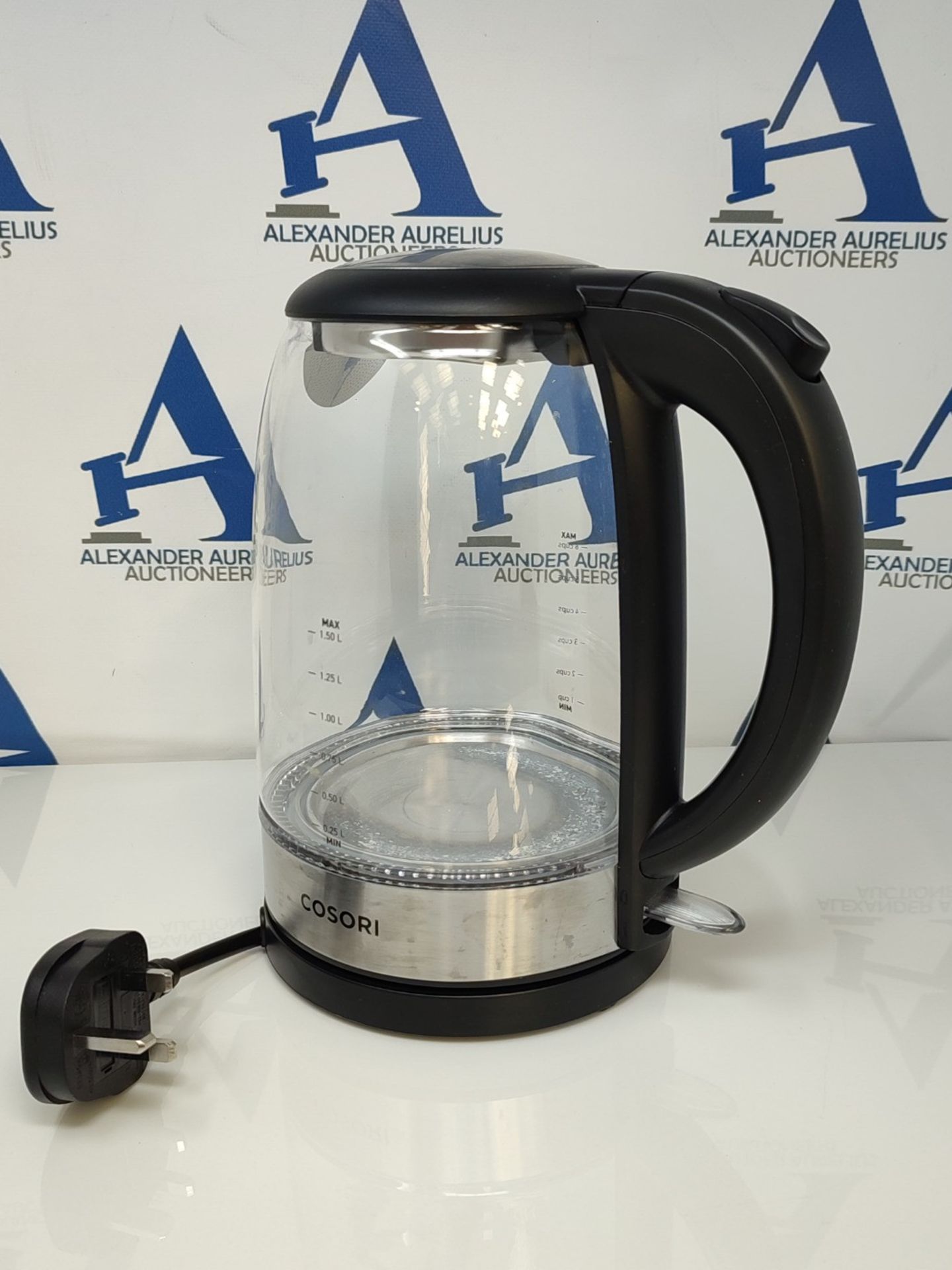 COSORI Electric Kettle Glass, Fast Boil Quiet, 3000W 1.5L with Blue LED, Stainless Ste - Image 3 of 3