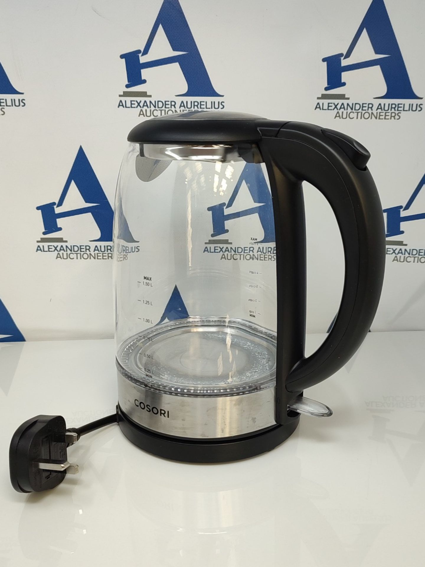 COSORI Electric Kettle Glass, Fast Boil Quiet, 3000W 1.5L with Blue LED, Stainless Ste - Bild 3 aus 3