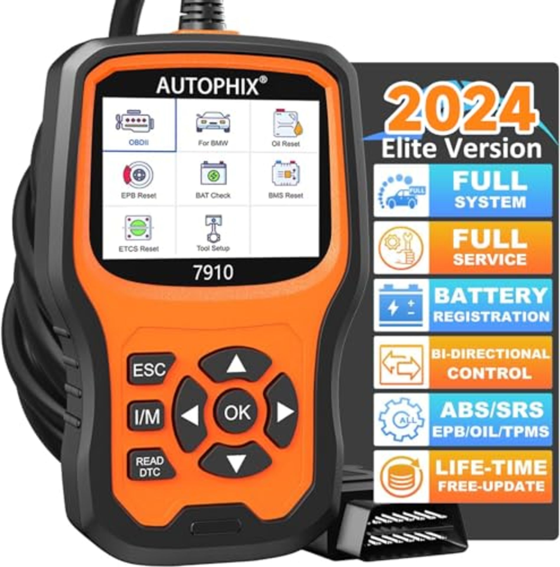 RRP £138.00 AUTOPHIX 7910 Enhanced Full Systems Diagnostic Scan Tool Compatible with BMW All Speci
