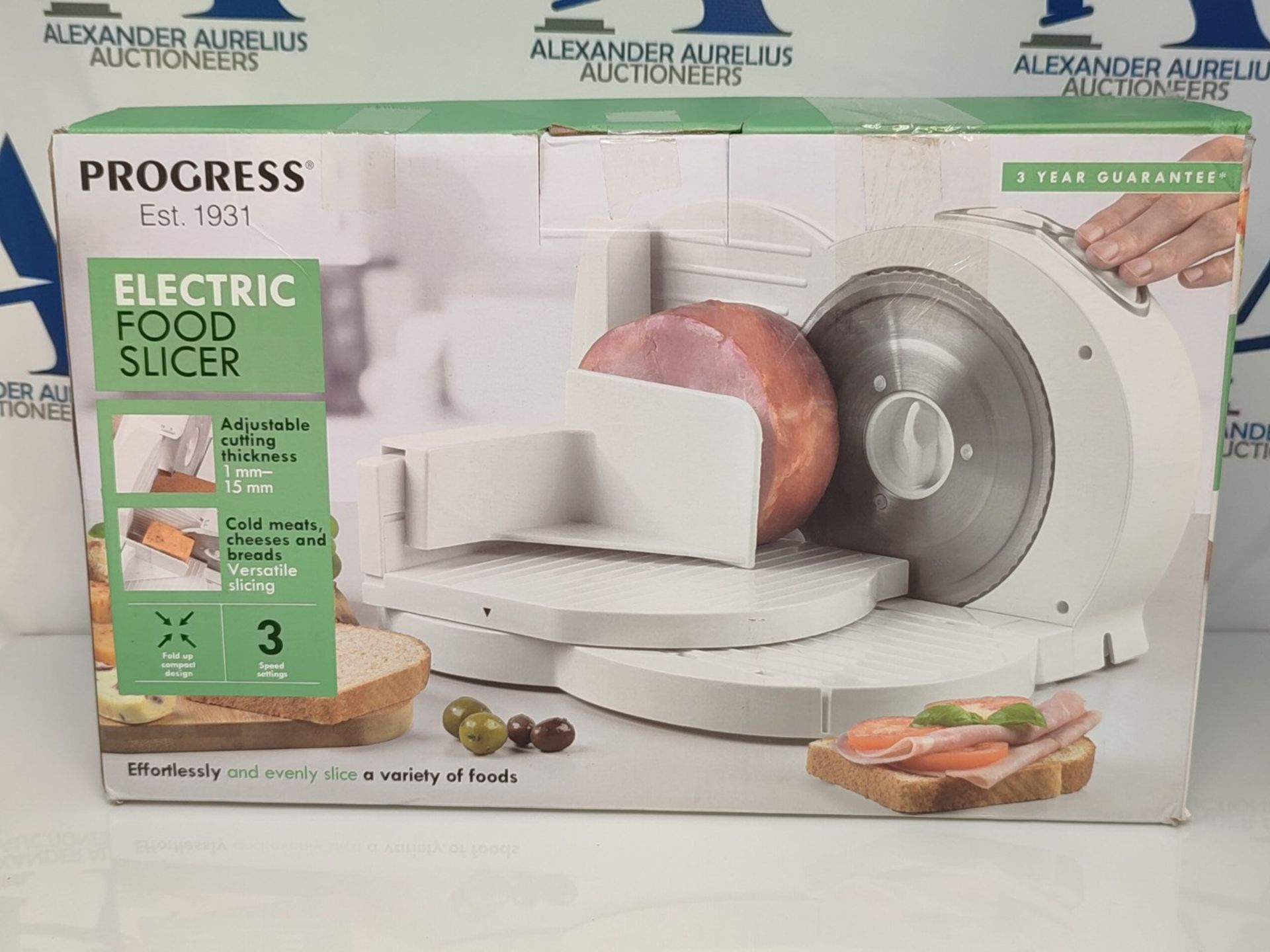 RRP £60.00 Progress EK3683P Electric Meat Slicer  Deli Food Cutter Machine for Bread/Cheese/Co - Image 2 of 3