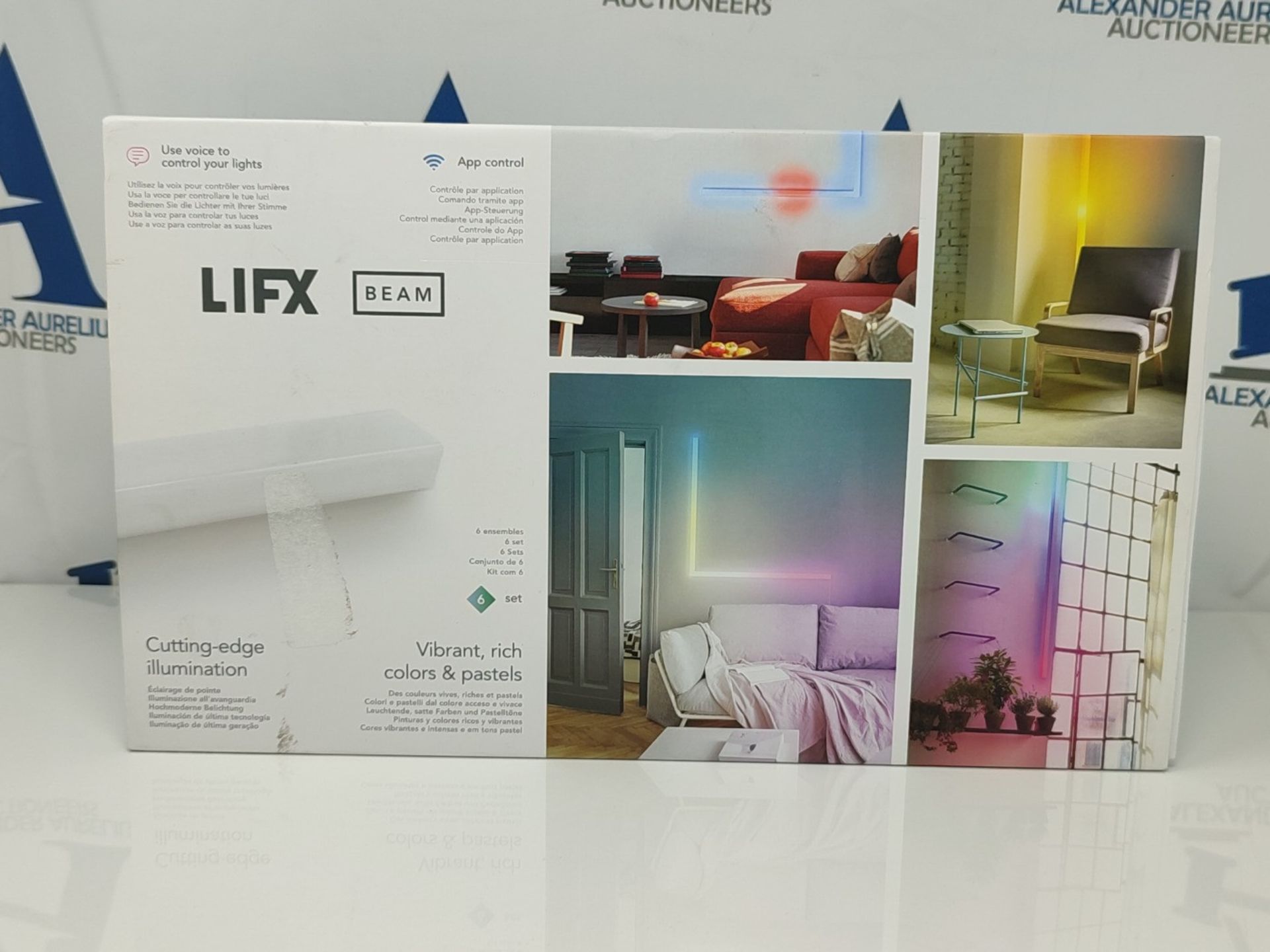 RRP £114.00 LIFX Beam Kit (International) Adjustable, Multicolour, Dimmable, No Hub Required, Work - Bild 2 aus 3