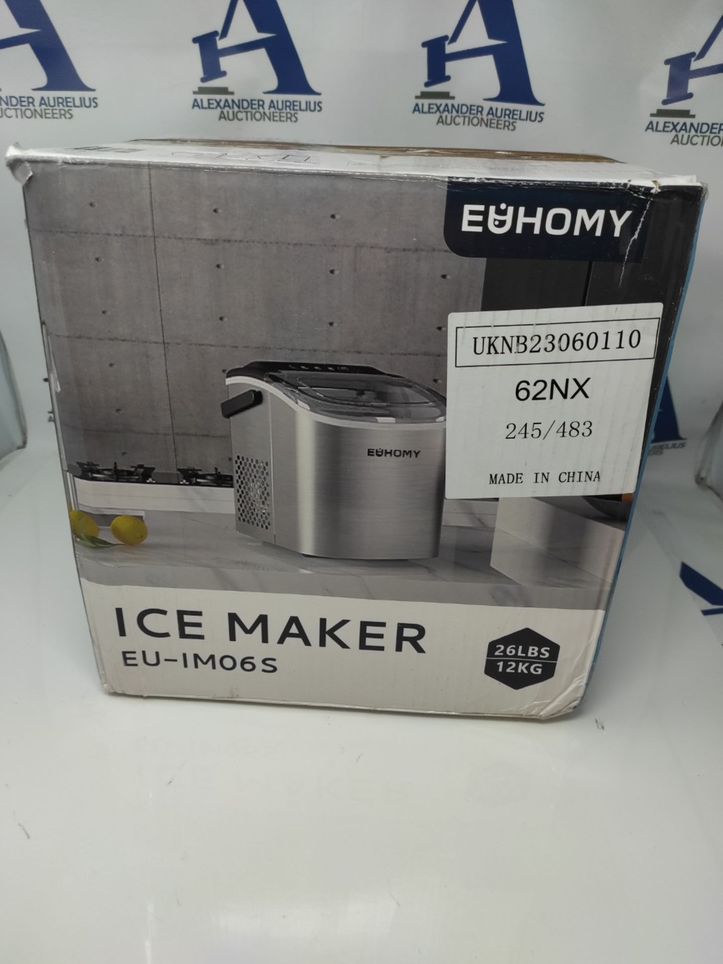 RRP £86.00 EUHOMY Ice Maker Machine Countertop Ice Cube Maker with Portable Handle, 9 Ice Cubes i