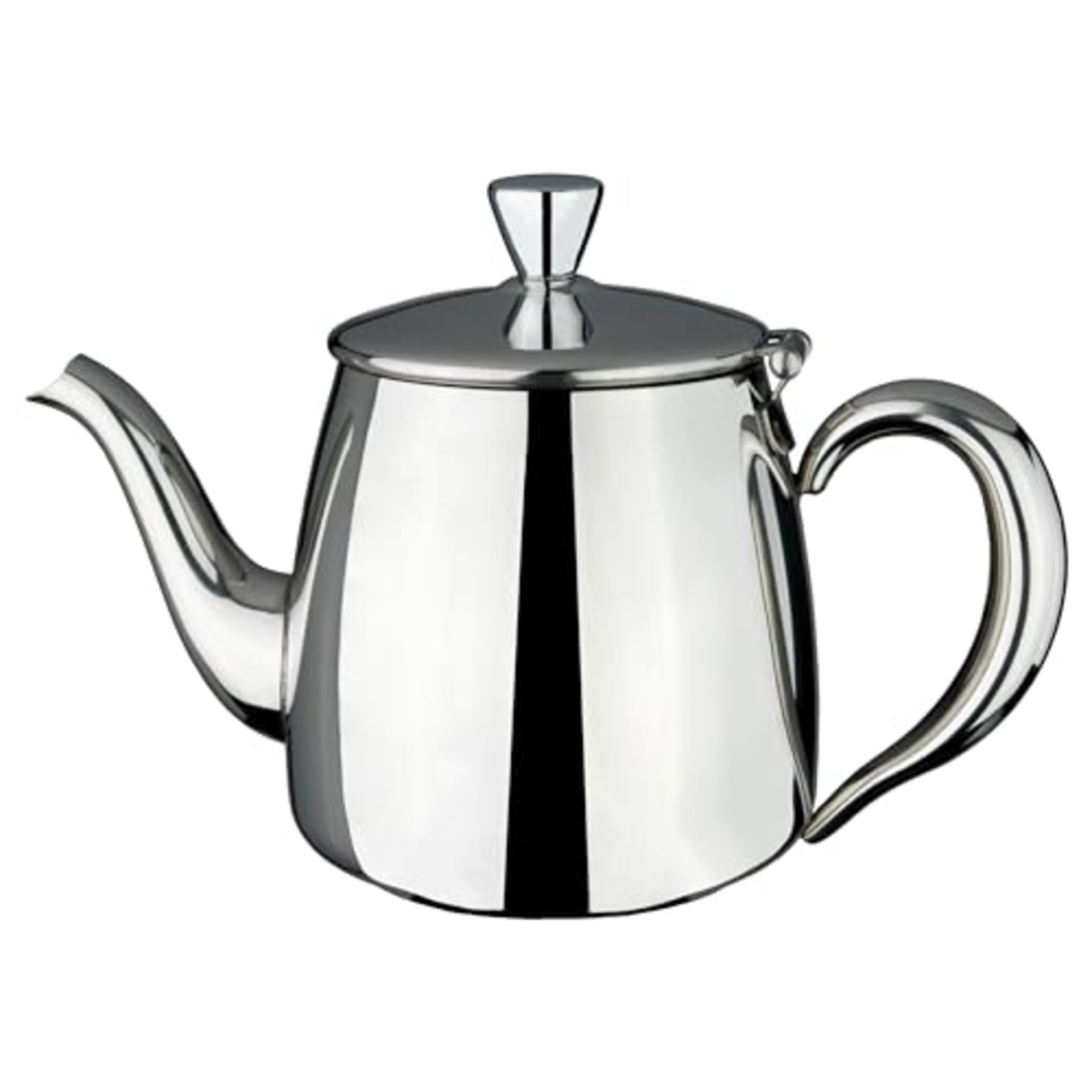Café Olé PT-018 Premium Tea Pot, 18/10 Stainless Steel, Mirror Polished, 18oz, Stay