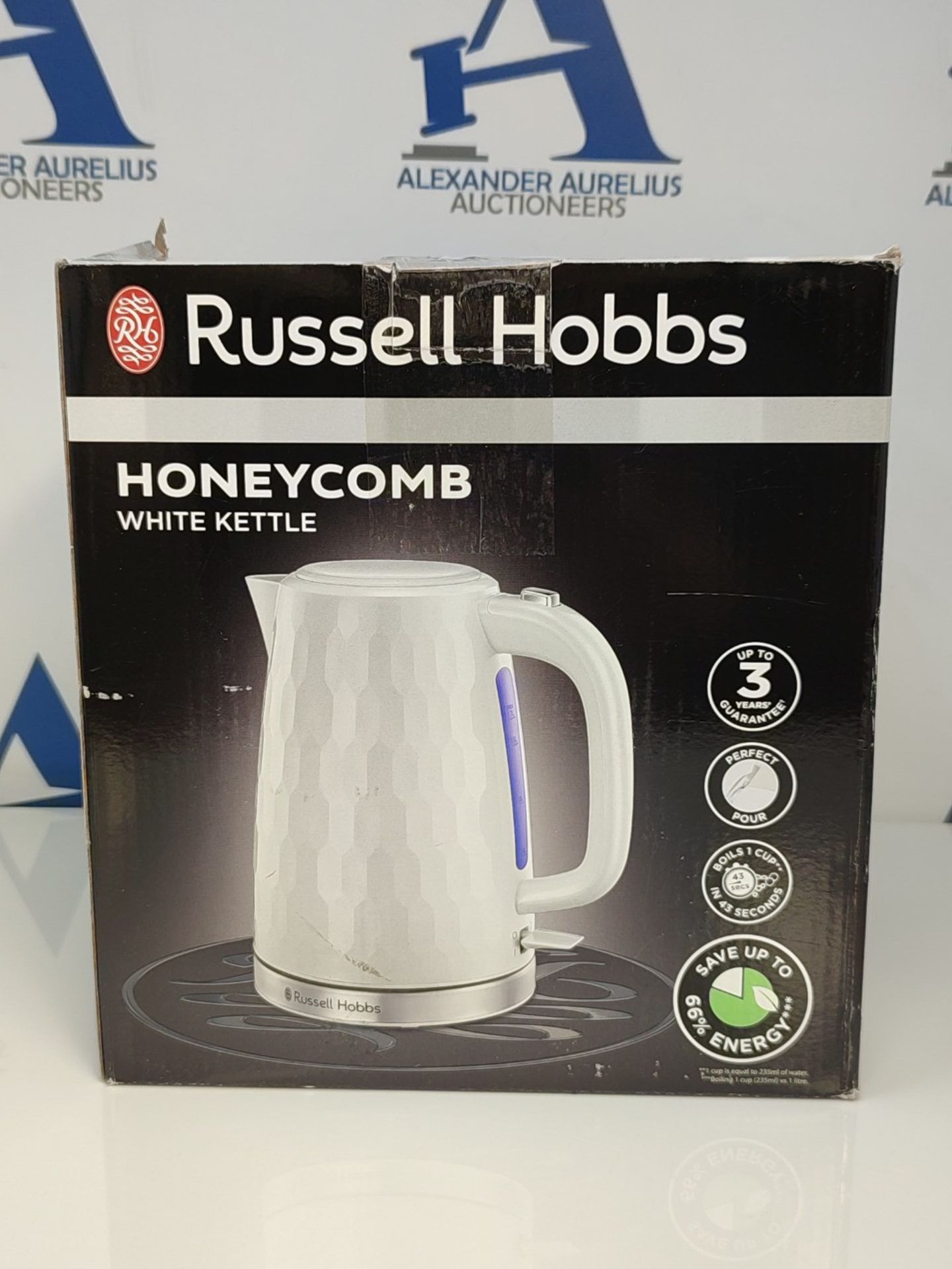 Russell Hobbs 26050 Cordless Electric Kettle - Contemporary Honeycomb Design with Fast - Bild 2 aus 3