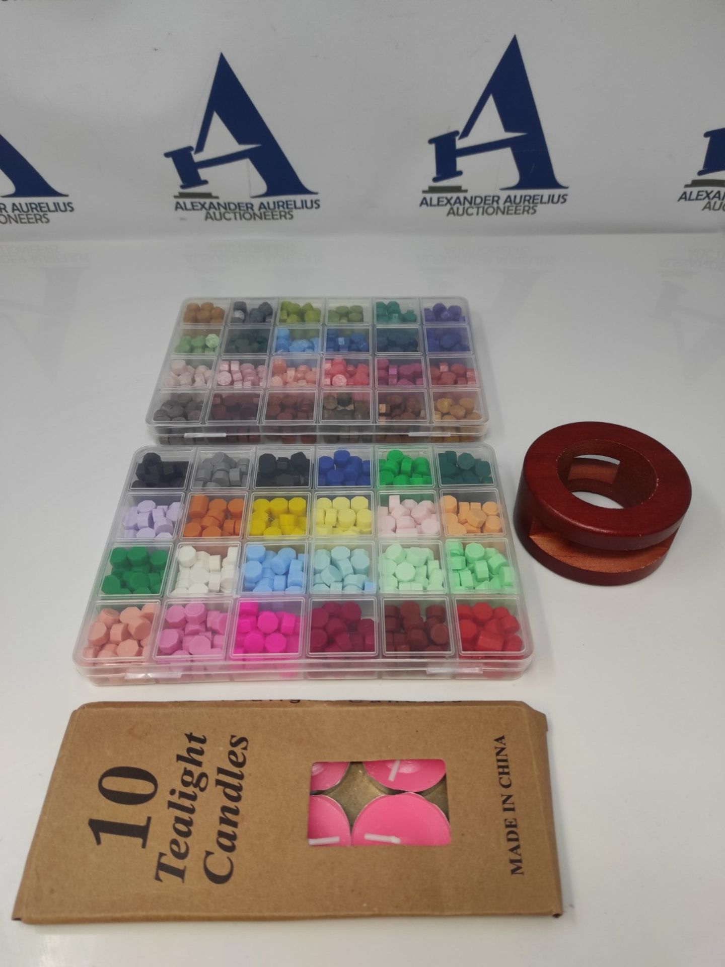 Wax Seal Stamp Kit with Gift Box,48 Color 1200 Pcs Wax Seal Beads with 2 Pcs Wax Seal