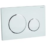 RRP £75.00 Geberit cist. EMP./Push Buttons Switch sigma-20 Plastic, white (bright chrome)