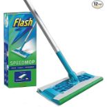 [INCOMPLETE] Flash Speedmop Starter Kit, Mop + 12 Absorbing Refill Pads, Fresh