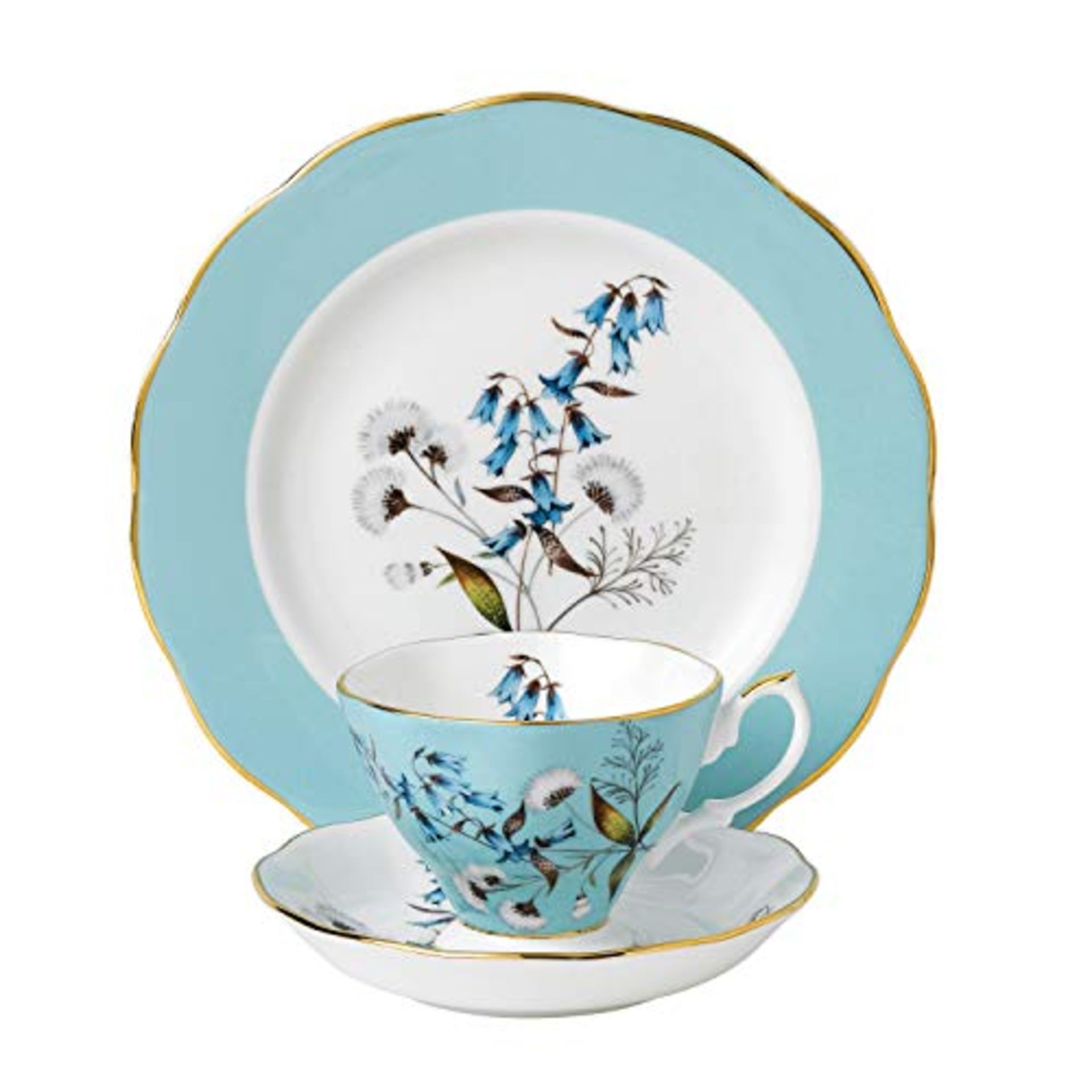 RRP £80.00 Royal Albert 109 100 Years 40017589 1950 Festival Teacup, Saucer & 20cm Plate, 3 Pc Se