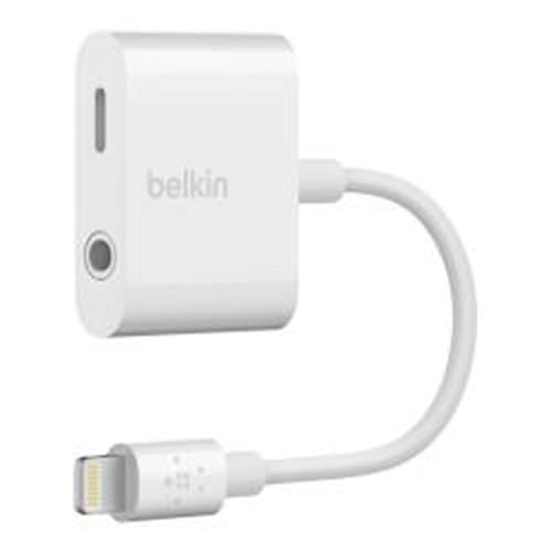 Belkin 3.5 mm Audio + Charge Rockstar (iPhone Aux Adapter/iPhone Charging Adapter), Wh