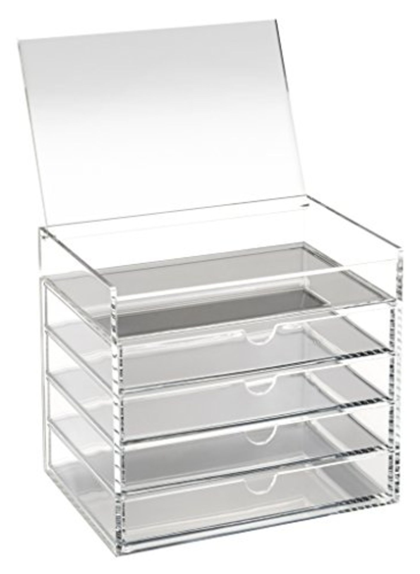 OSCO Acrylic 5 Drawer Chest with Flip-Up Lid