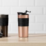 BODUM 11068-18S TRAVEL MUG Vacuum Travel Mug, 0.35 l, flip lid, copper