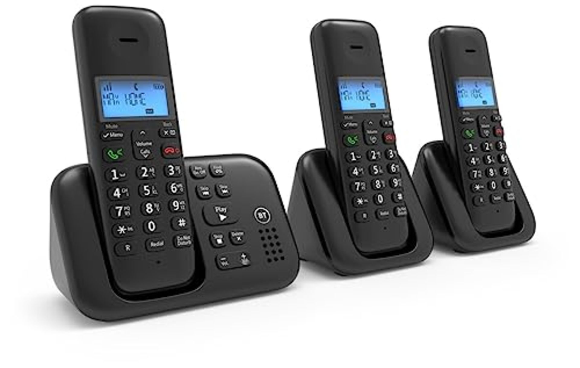 RRP £50.00 BT 3960 Cordless Landline House Phone with Nuisance Call Blocker, Digital Answer Machi