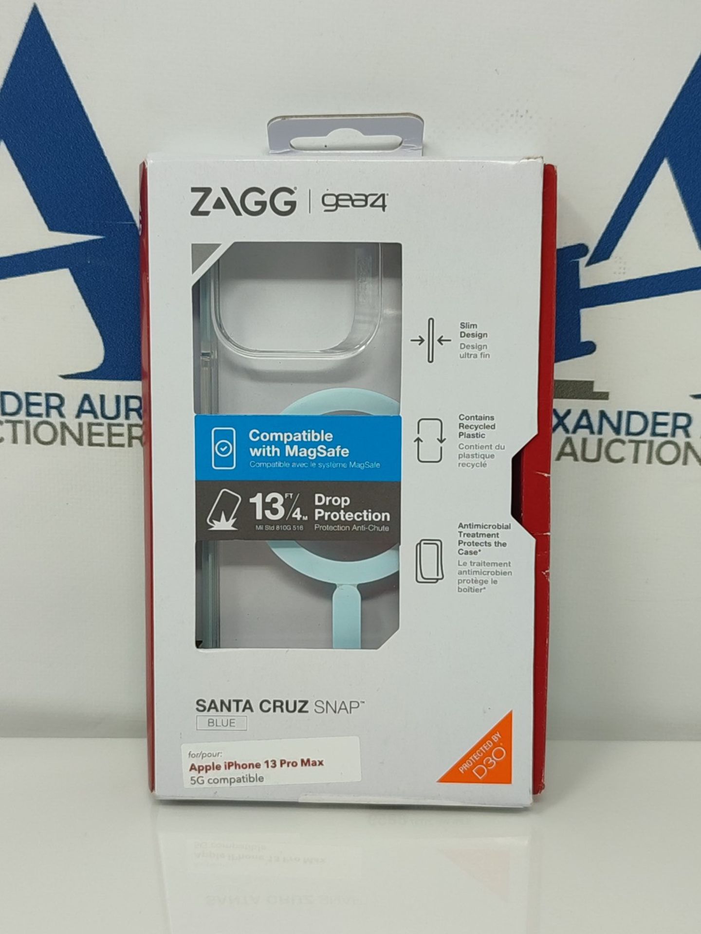 Gear 4 Santa Cruz Snap Case - MagSafe Compatible Clear Case that Highlights the D3O Pr - Bild 2 aus 3