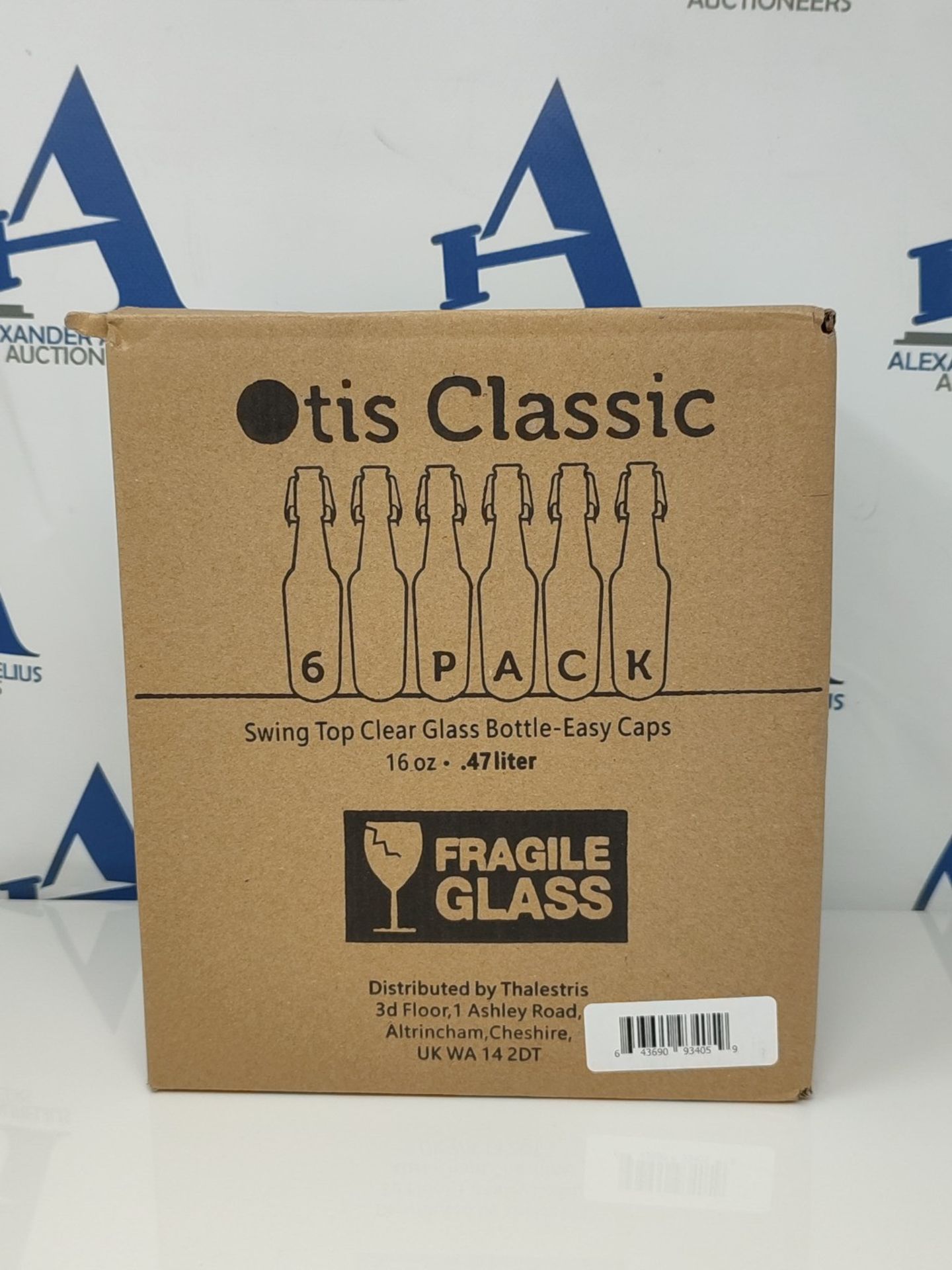 Otis Glass Bottles w/Stoppers - Set of 6 w/Plastic Swing Top for Home Brewing, Water & - Image 2 of 2